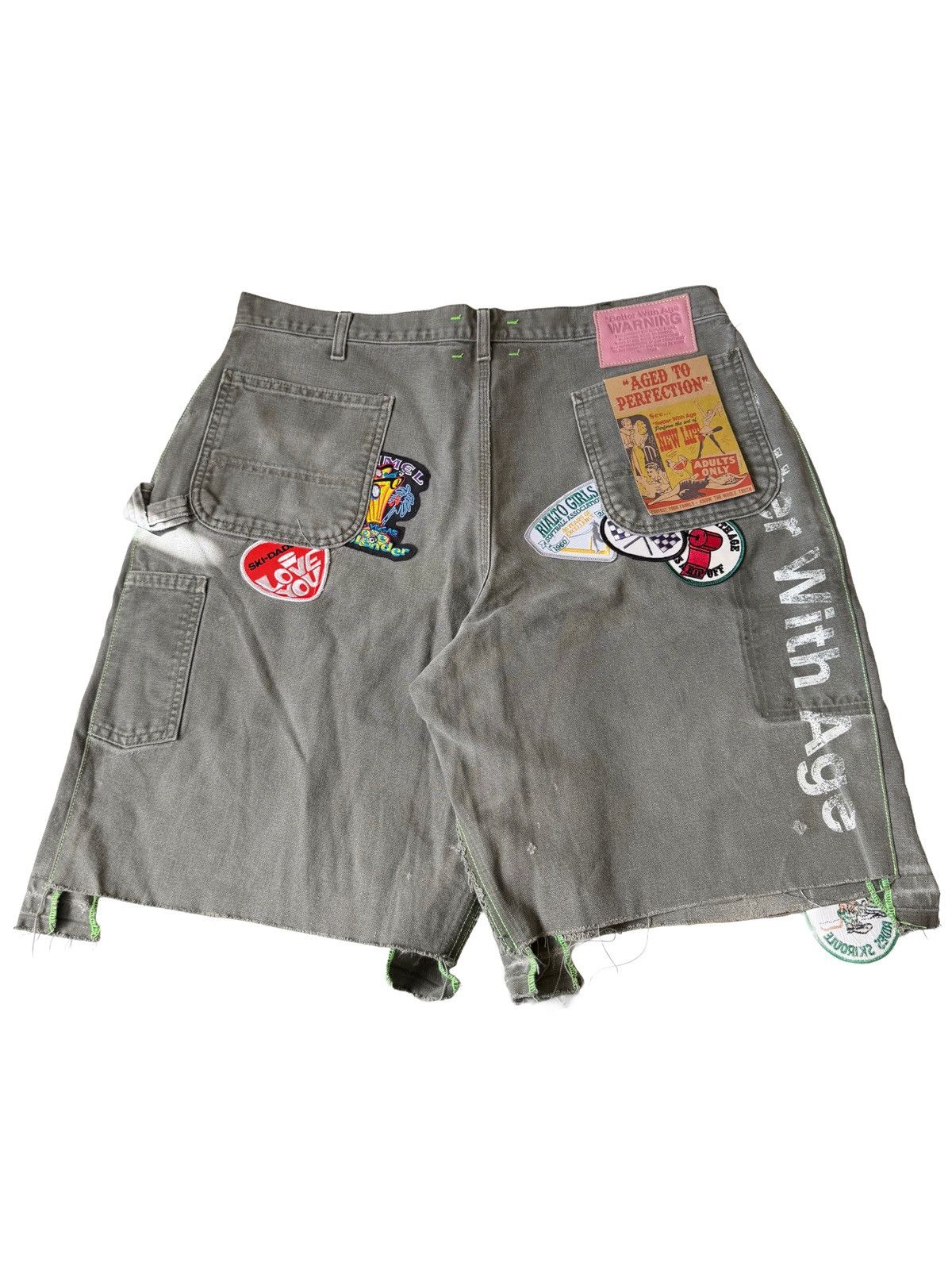 Better With Age Better With Age Gray Patchwork Shorts 1 of 1 Size US 40 / EU 56 - 2 Thumbnail