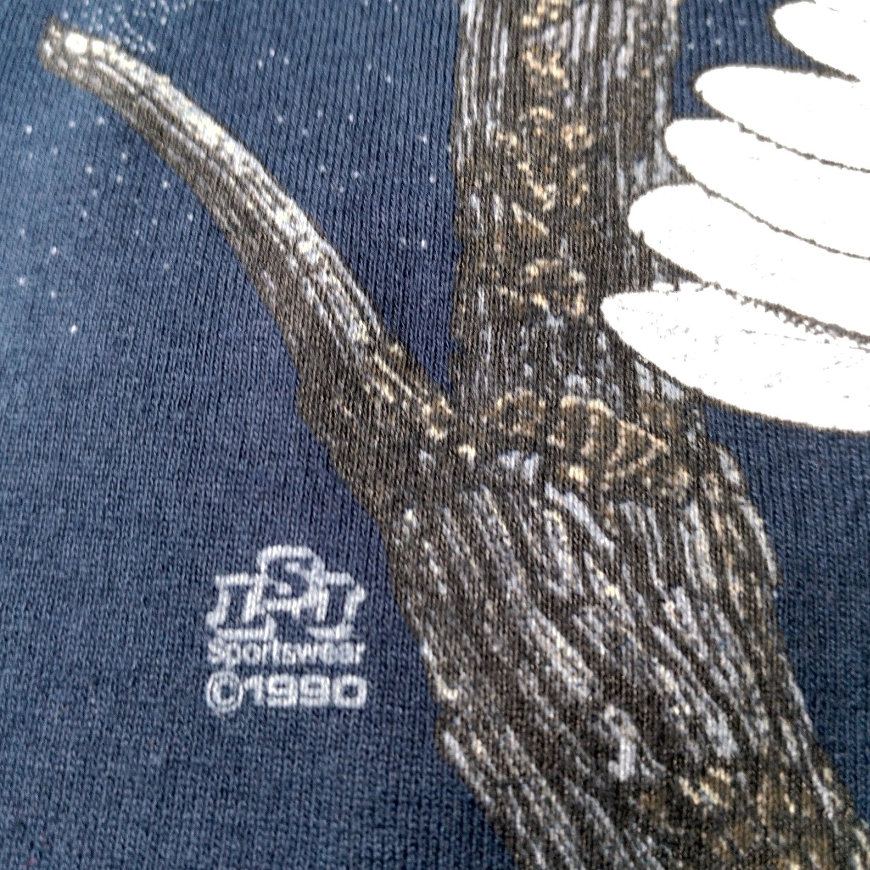 Cotton On VINTAGE Cotton Bald Eagle Shirt Men XL Blue Nature Graphic Moon Tree Cotton Grove Size US XL / EU 56 / 4 - 6 Thumbnail