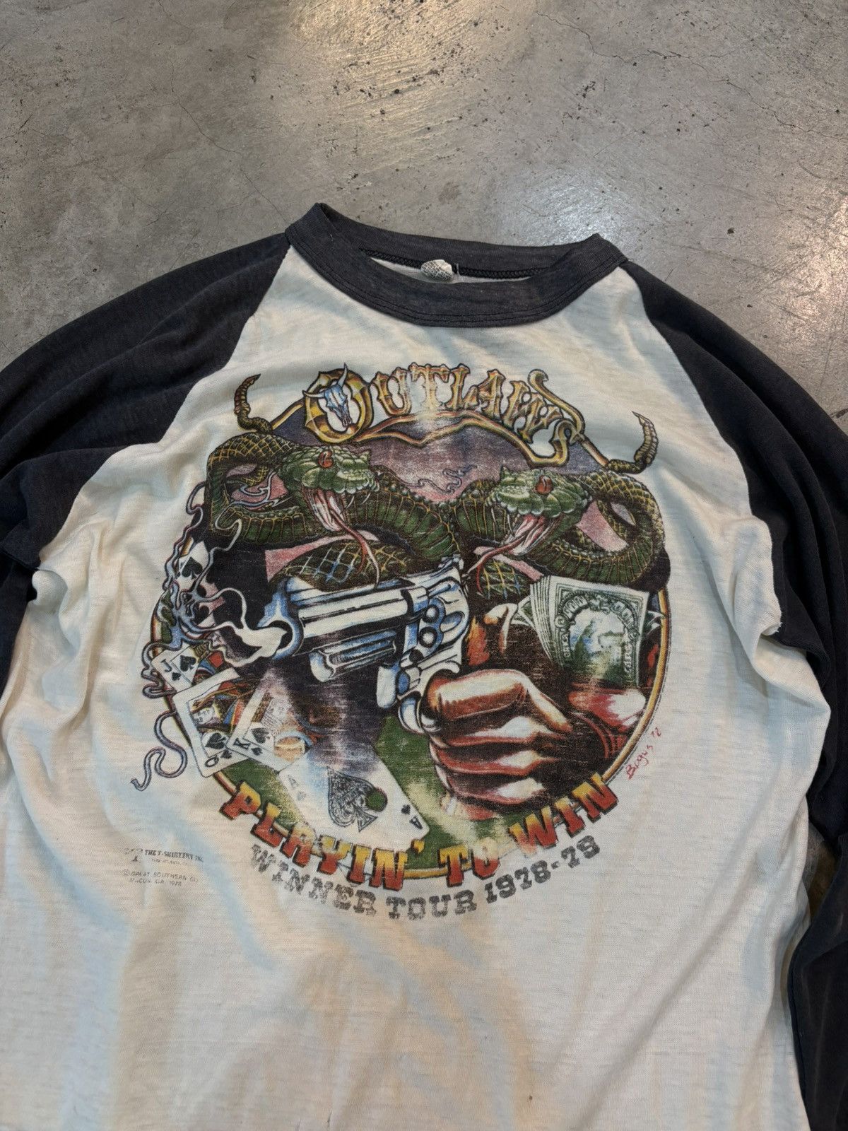 Vintage The Outlaws “Playin’ to Win” 1978-1979 Size US L / EU 52-54 / 3 - 2 Thumbnail