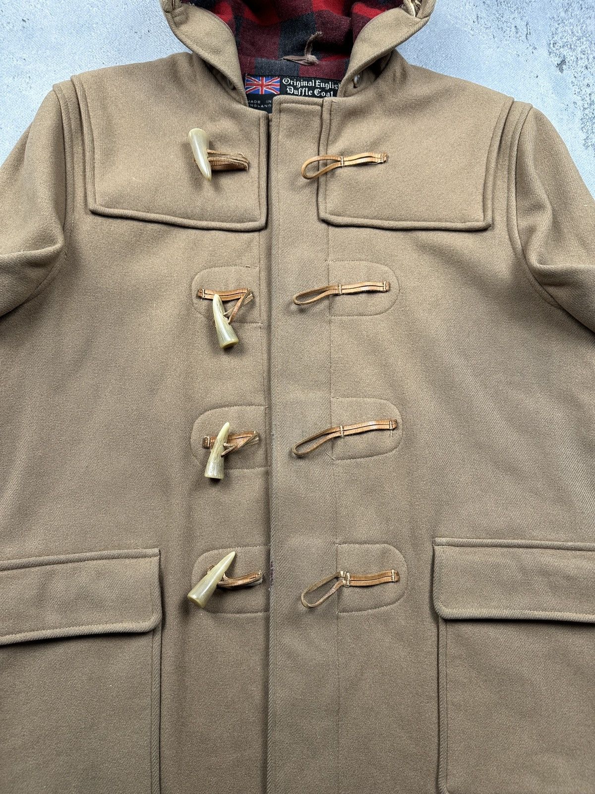 Gloverall Vintage Gloverall Original English Duffle Coat Camel Wool Size US M / EU 48-50 / 2 - 21 Thumbnail
