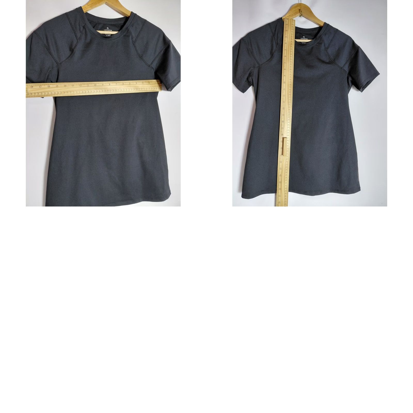 Vintage TOMMIE COPPER Copper & Zinc Infused Top Solid Short Sleeve XL Black Women T-Shirt Crew Neck Casual Breathable Comfort Size XL / US 12-14 / IT 48-50 - 8 Thumbnail