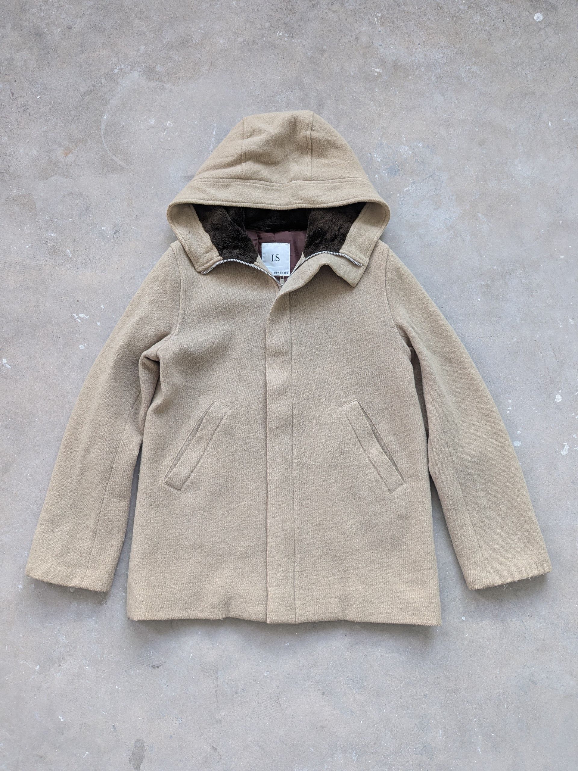 Issey Miyake × Sunao Kuwahara Vintage Sunao Kuwahara by Issey Miyake Wool Hoodie Jacket Size M / US 6-8 / IT 42-44 - 1 Thumbnail