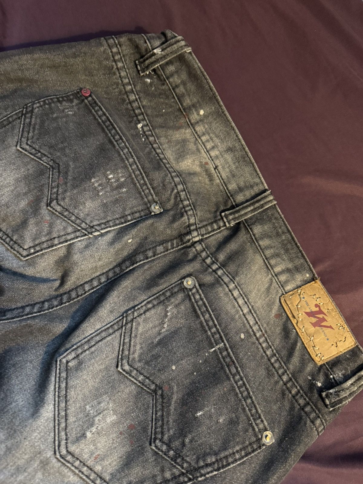 Winchester Winchester jeans mens 34 black and red Size US 34 / EU 50 - 6 Thumbnail