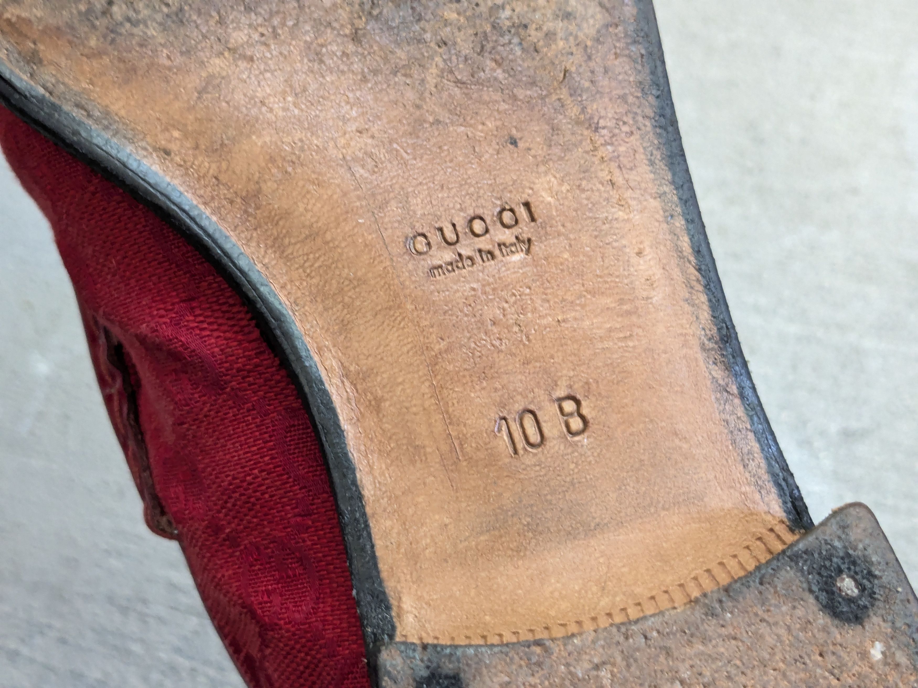 Gucci Gucci Horsebit Loafers Red 10 B Monogram Canvas Jacquard Size US 10 / IT 40 - 19 Thumbnail