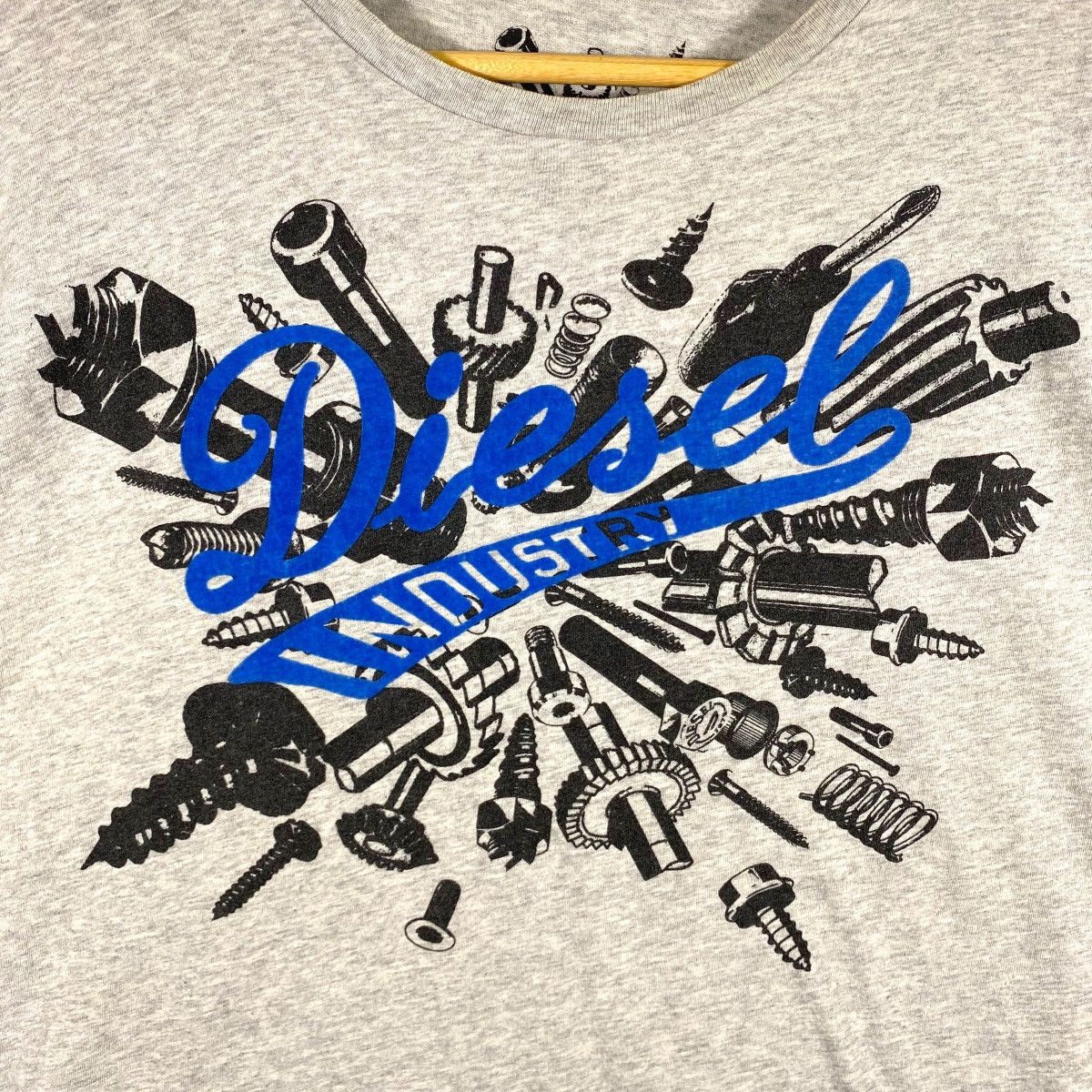 Diesel DIESEL Industry Components Graphic Tee Shirt Extra Large Size US XL / EU 56 / 4 - 2 Thumbnail