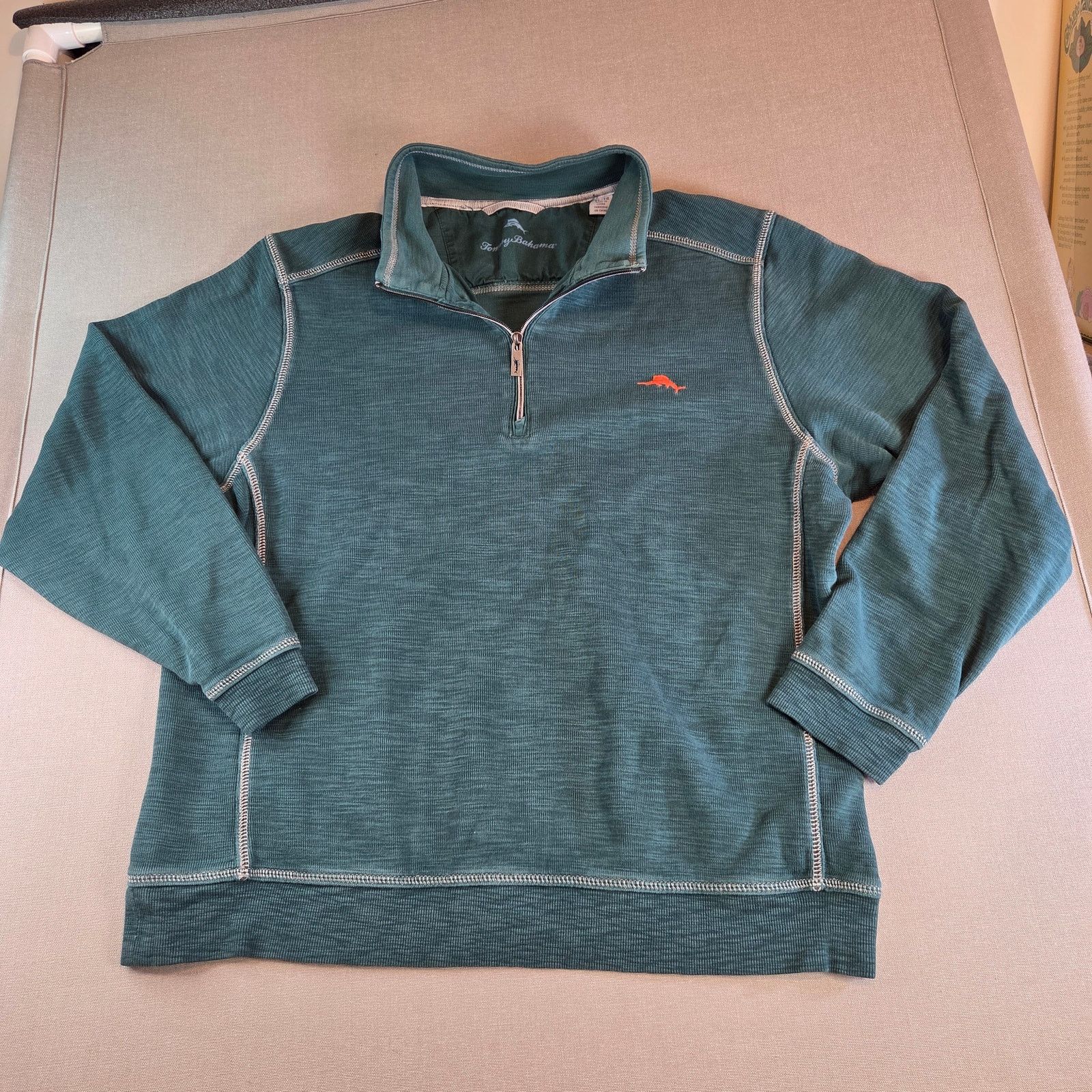 Tommy Bahama Tommy Bahama XL 1/4 Zip Pullover Sweater Blue Size US XL / EU 56 / 4 - 15 Thumbnail