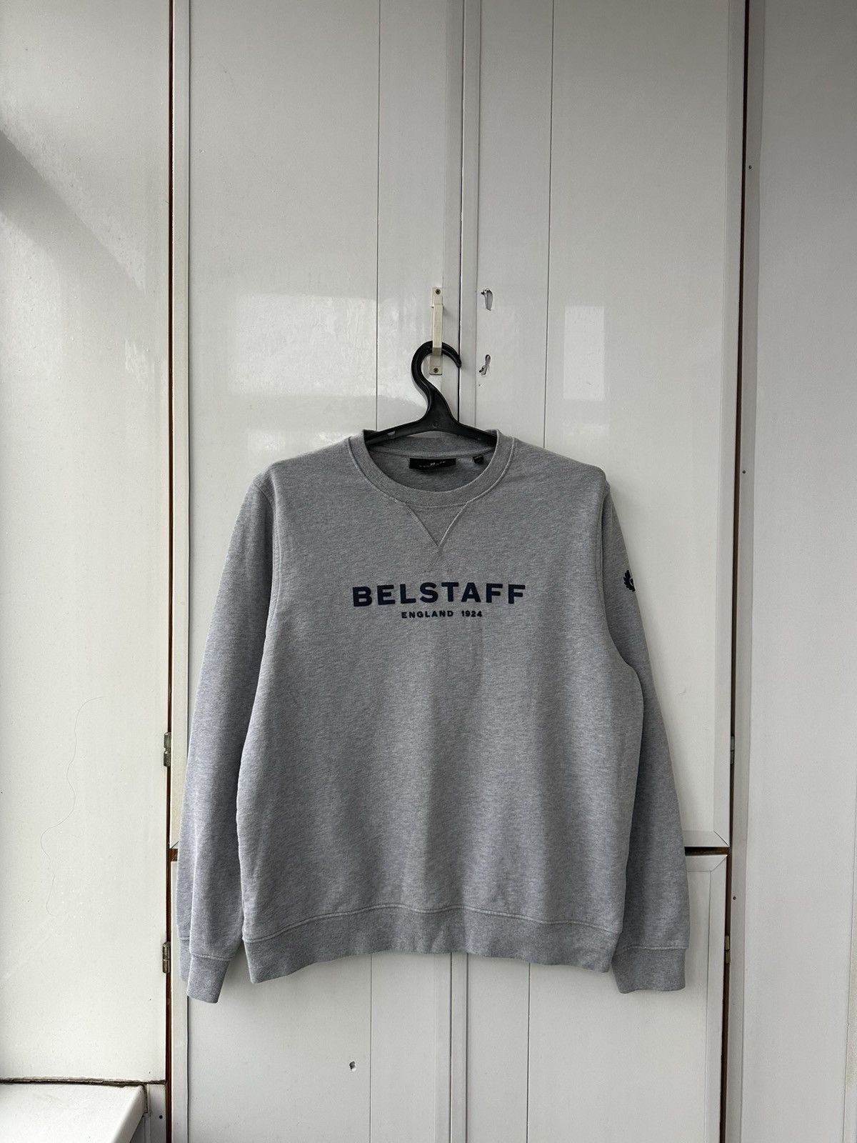 Belstaff Belstaff England 1924 Grey Sweatshirt Logo Size US XL / EU 56 / 4 - 1 Thumbnail