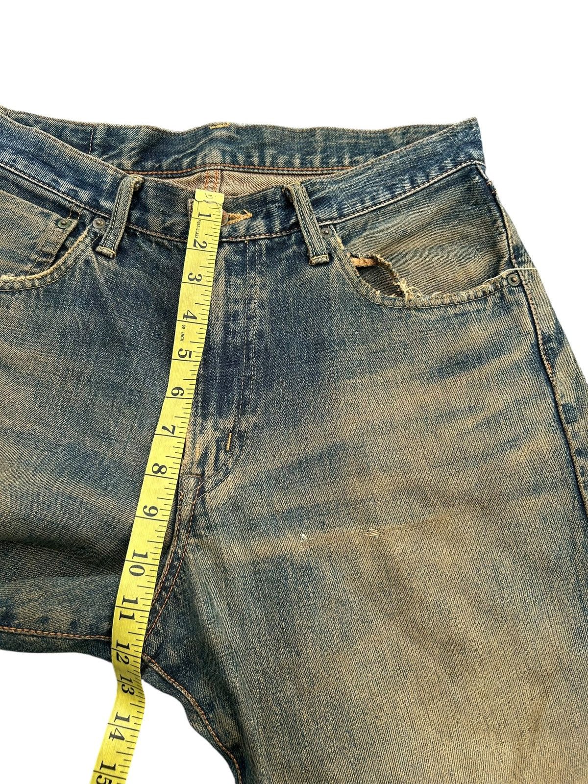Kapital Thrashed Vintage Edwin 505X Selvedge Rusty Denim Jeans Size US 31 - 16 Thumbnail