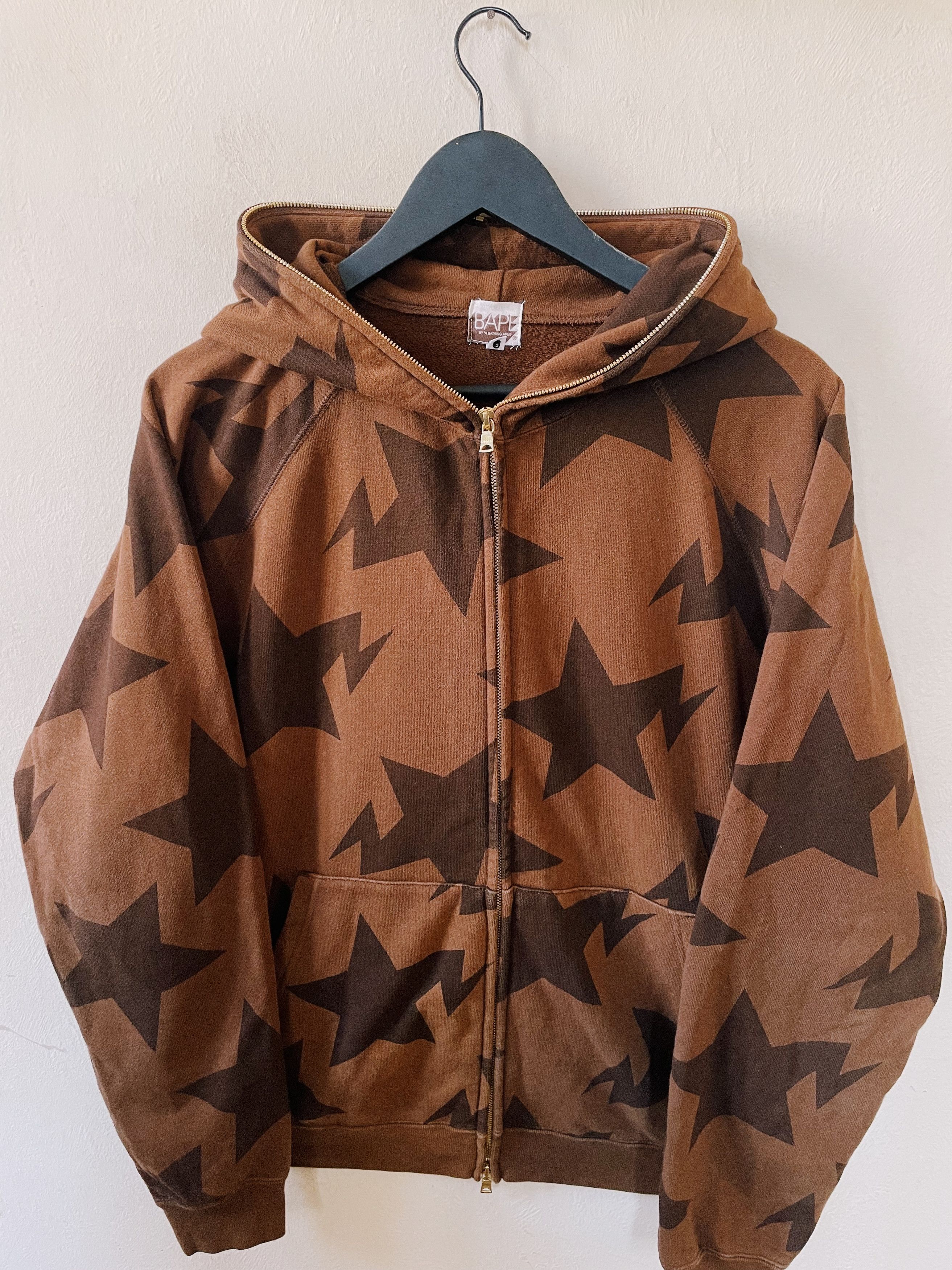 Bape Vintage Y2K Bape A Bathing Ape Sta All Over Full Zip Hoodie Size US M / EU 48-50 / 2 - 1 Thumbnail