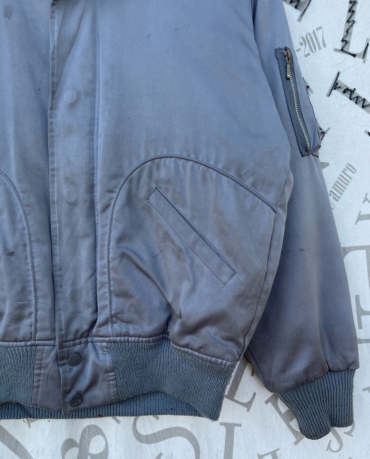 Vintage 🔥Vintage Us Military Satin Flight Pilot Bomber Jacket Size US S / EU 44-46 / 1 - 11 Thumbnail