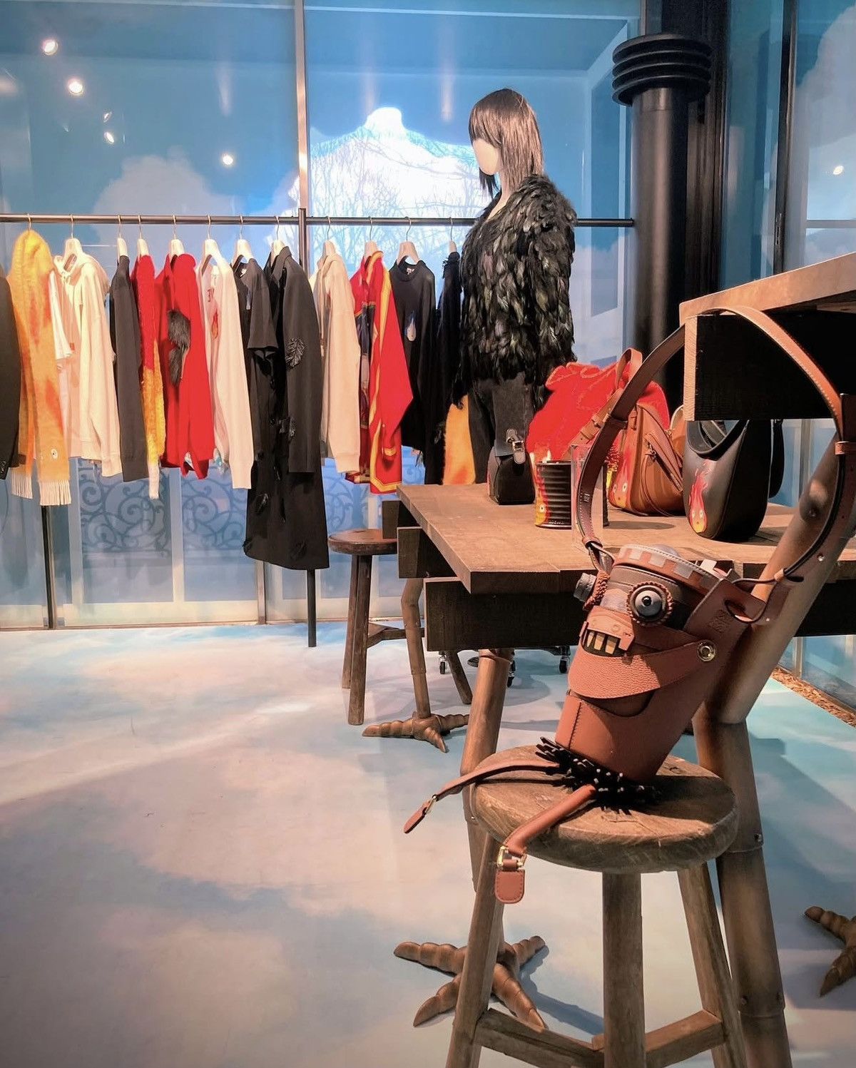 Loewe Loewe x Studio Ghibli Calcifer Shearling Leather Jacket Size US M / EU 48-50 / 2 - 22 Thumbnail