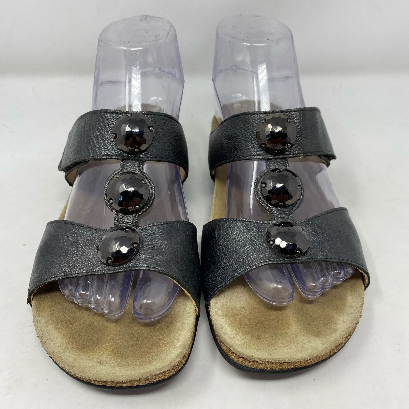 Mephisto Mephisto Air Relax Leather T-Strap Slide On Sandals Size 6.5 Size US 6.5 / IT 36.5 - 4 Thumbnail