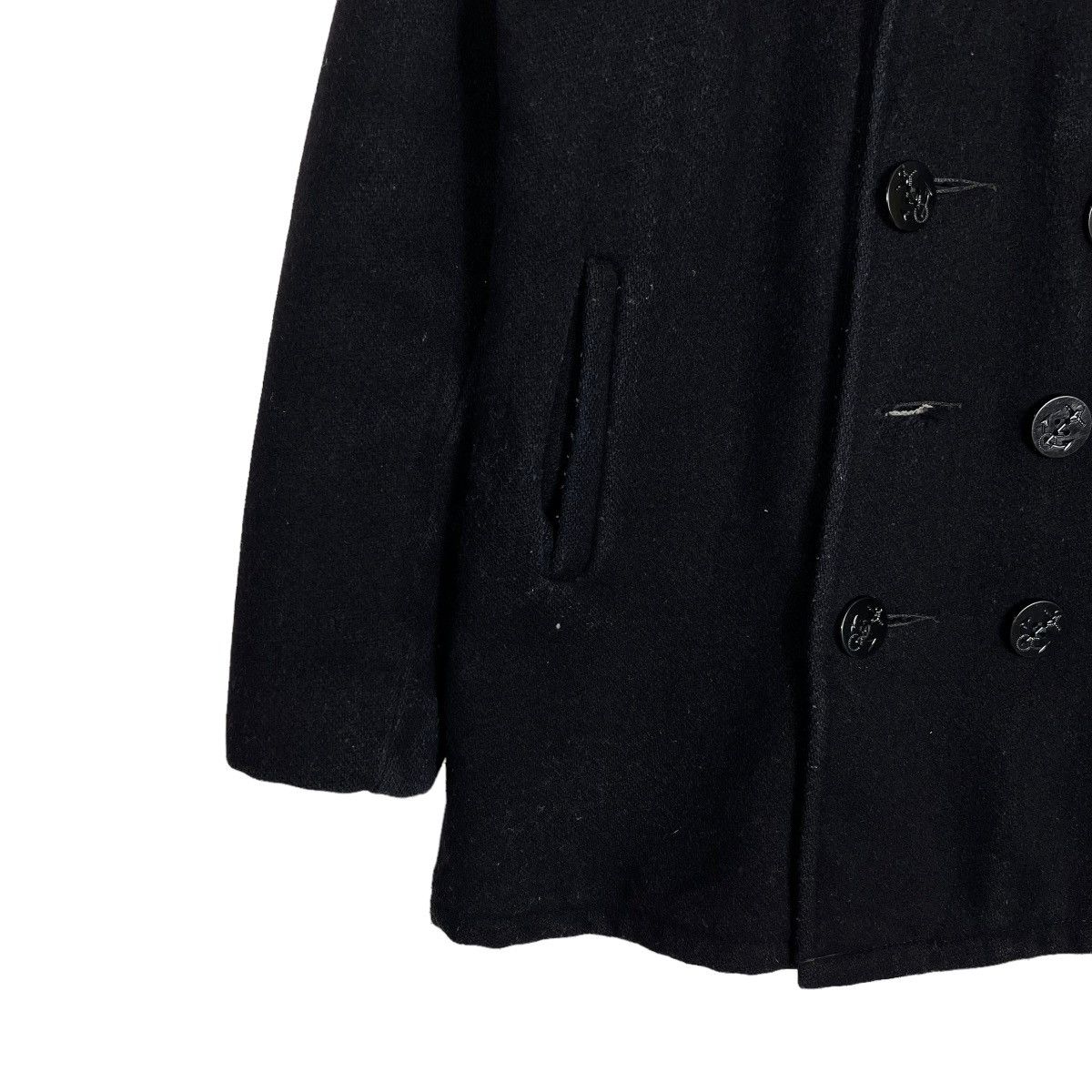 Schott 🔥 VINTAGE SCHOTT NAVY PEACOAT Size US M / EU 48-50 / 2 - 6 Thumbnail