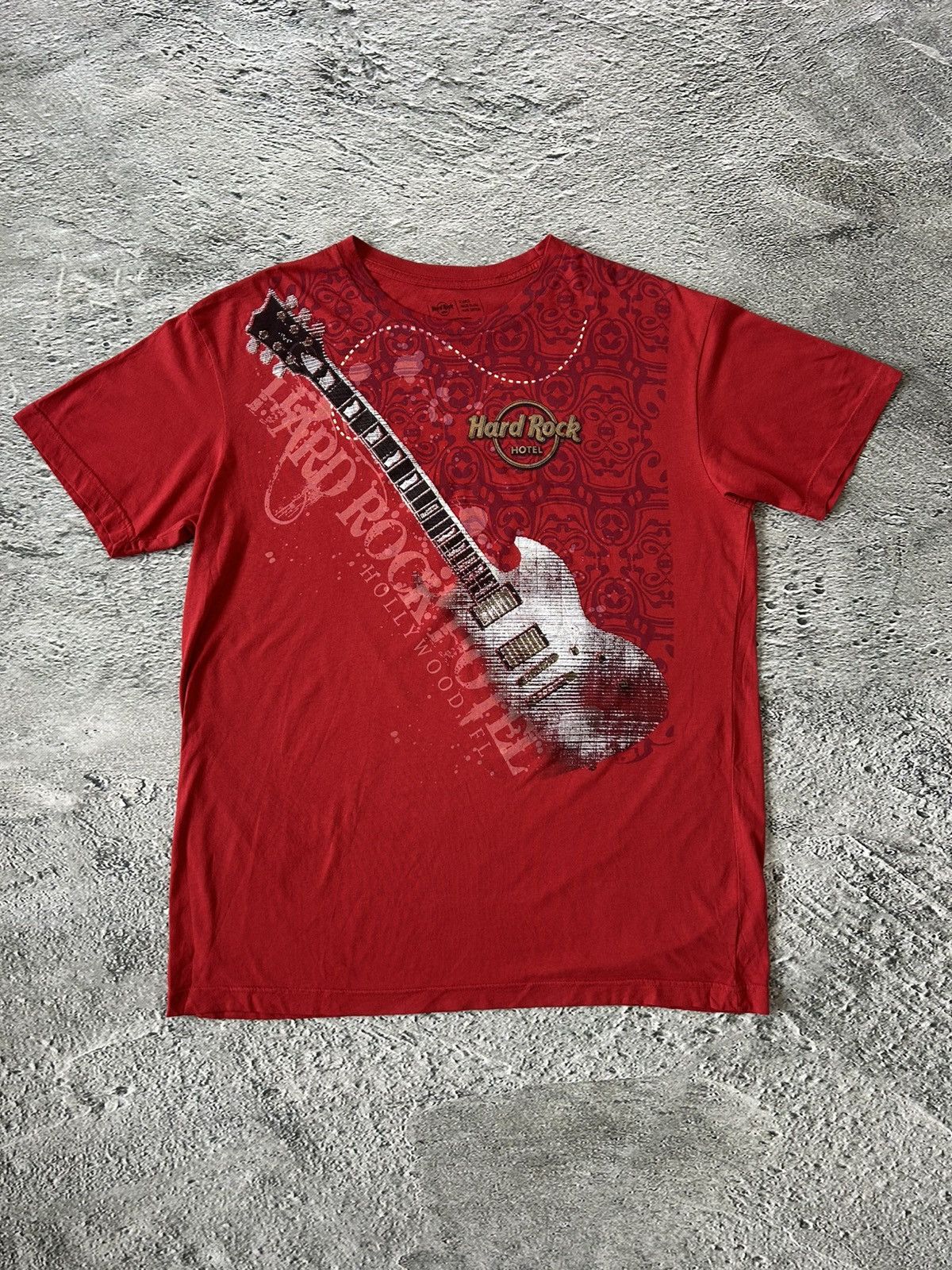 Hard Rock Cafe Hard Rock Cafe Hollywood T-shirt vintage red Y2K guitar Size US XL / EU 56 / 4 - 1 Thumbnail