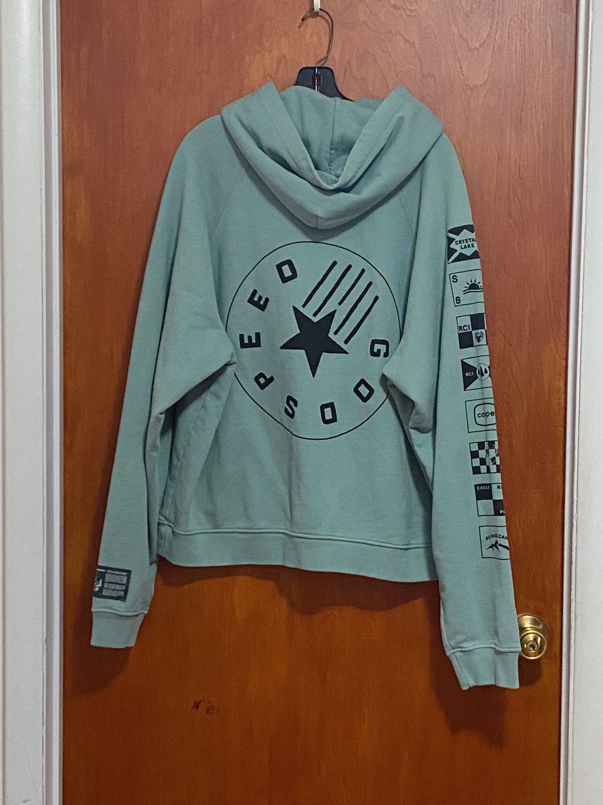 Reese Cooper REESE COOPER Flags Cotton Knit Hoodie In Green size XL Size XL / US 12-14 / IT 48-50 - 6 Thumbnail