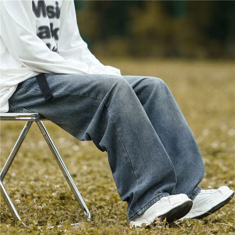 Japanese Brand × Jean Retro wide leg high street casual jeans Size US 32 / EU 48 - 3 Thumbnail