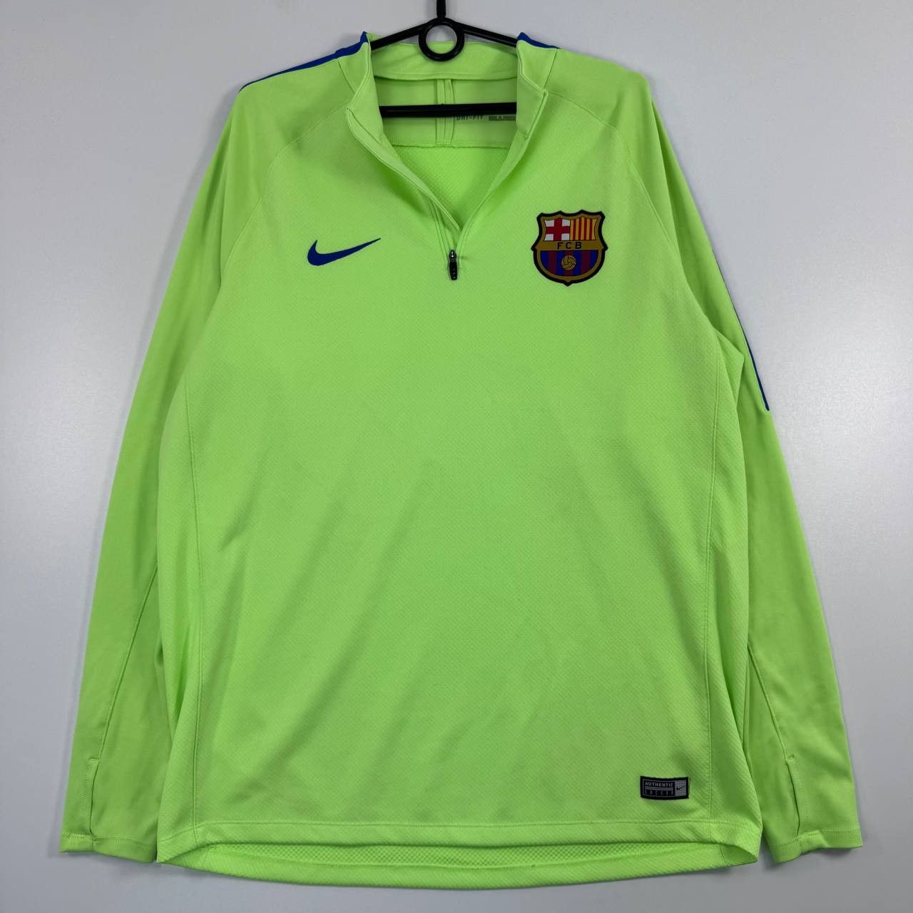 Nike Nike FC Barcelona Training Drill Top Green Dri Fit 1/4 ZipXL Size US XL / EU 56 / 4 - 2 Thumbnail