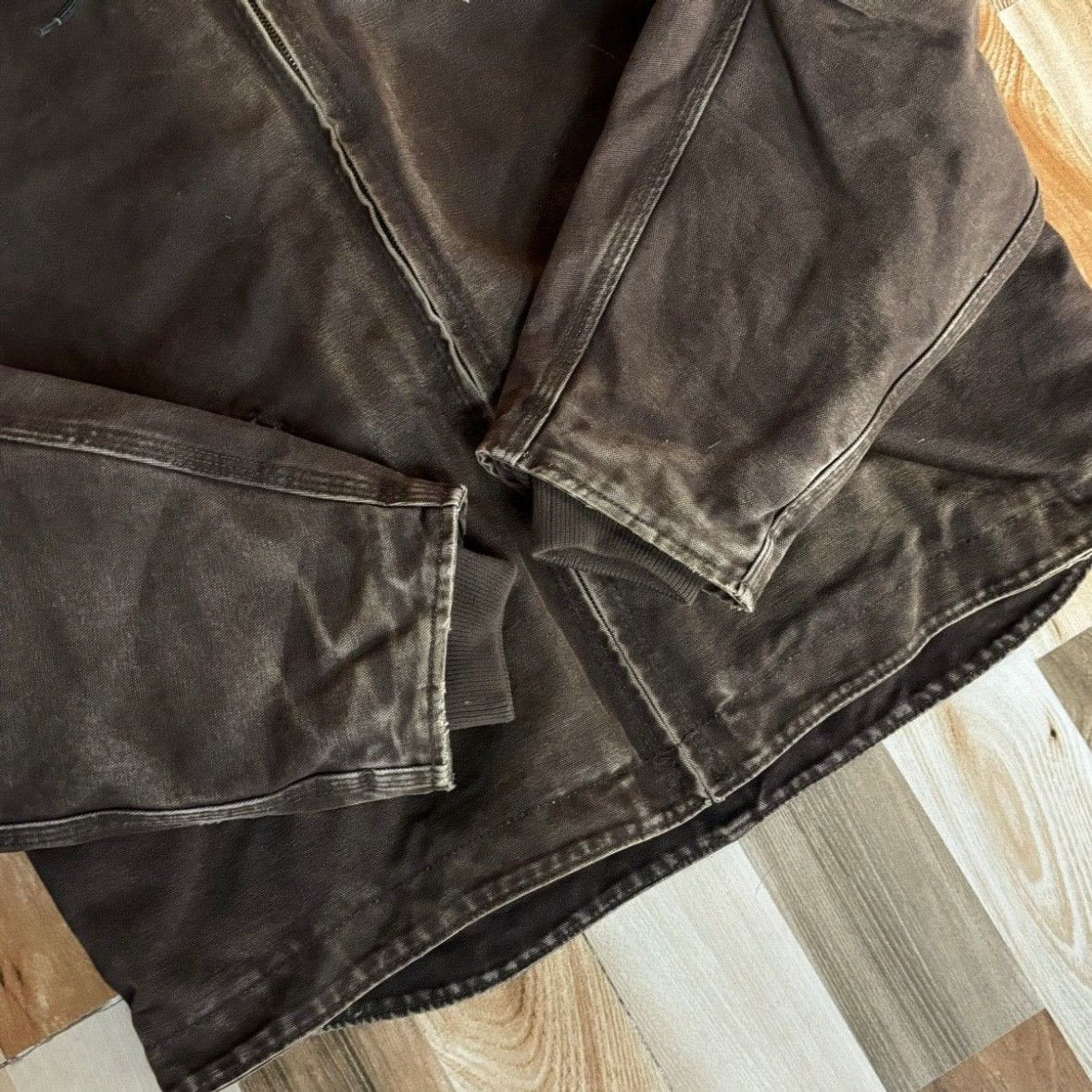 Carhartt Vintage 00s Carhartt Hooded Active Jacket J141DKB Size US L / EU 52-54 / 3 - 6 Thumbnail