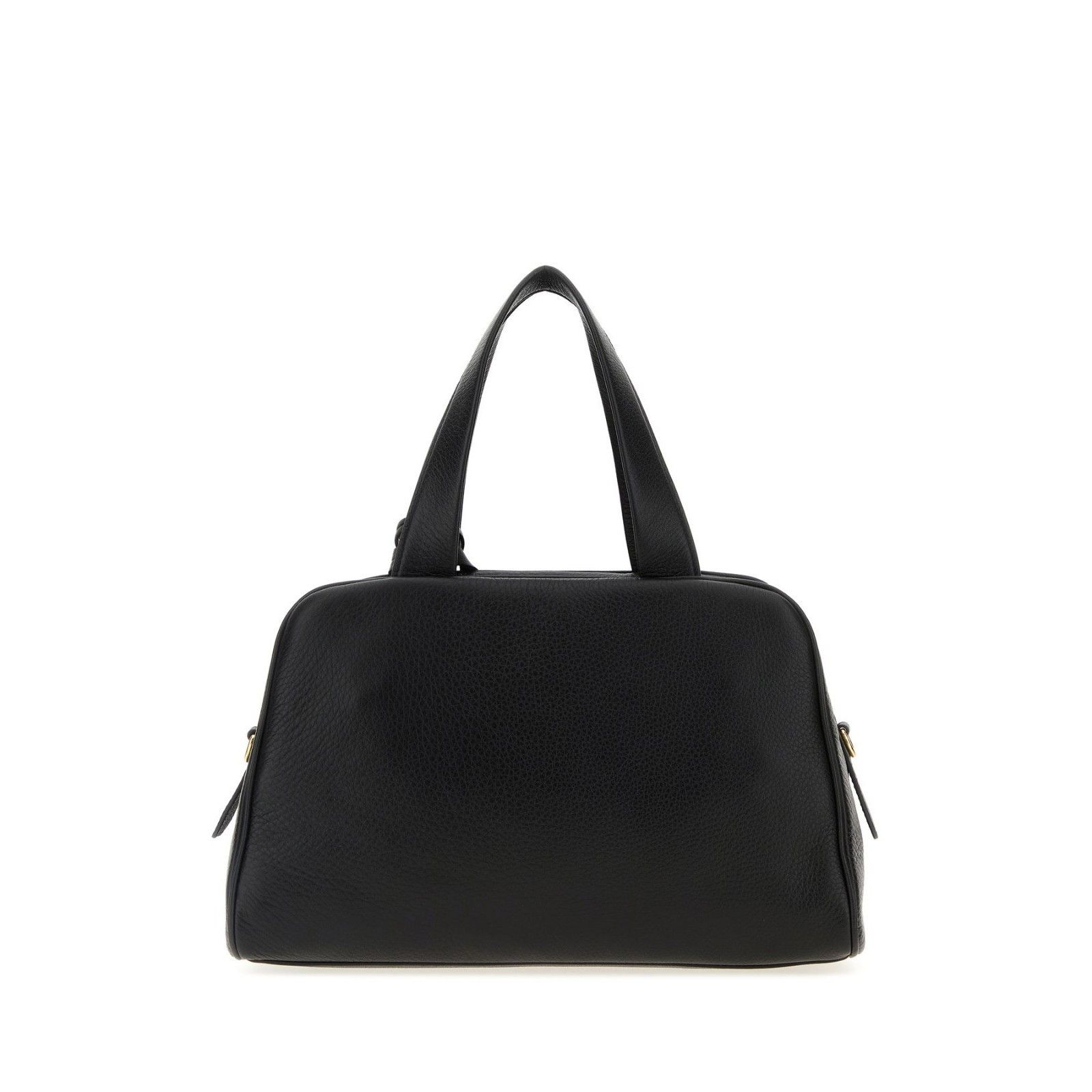 Prada PRADA Black Grained Leather Top Handle Bag New & Authentic Size ONE SIZE - 3 Thumbnail