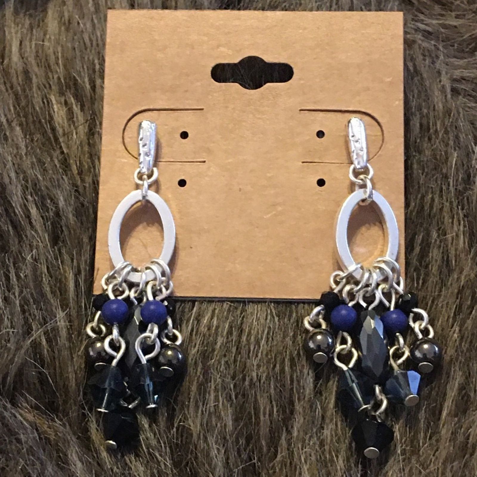 Jewelry Silver tone beaded chandelier pierced earrings Size ONE SIZE - 2 Thumbnail
