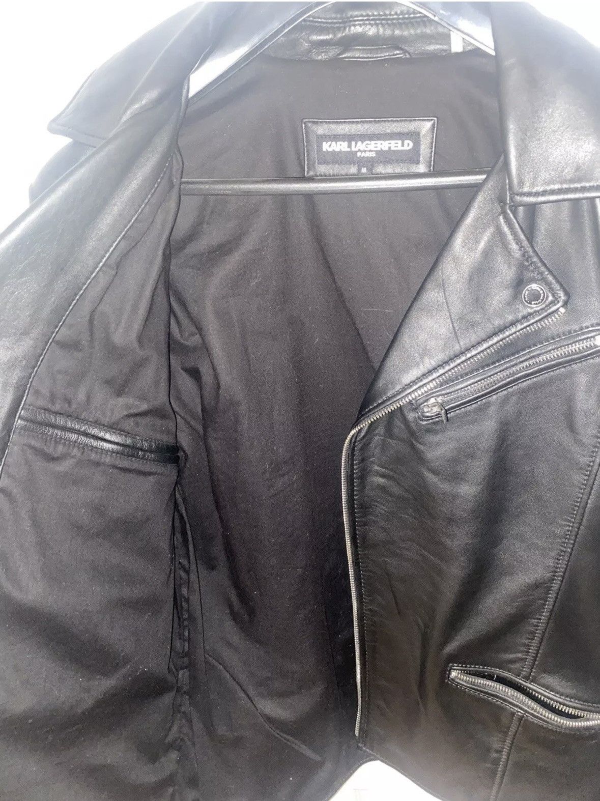 Karl Lagerfeld Leather jacket Karl Lagerfeld Size US M / EU 48-50 / 2 - 4 Thumbnail