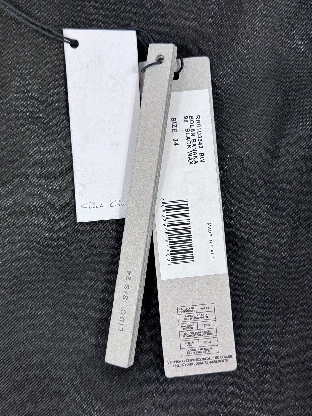 Rick Owens BLACK WAX ZIP DETAILED TROUSERS Size US 34 / EU 50 - 9 Thumbnail