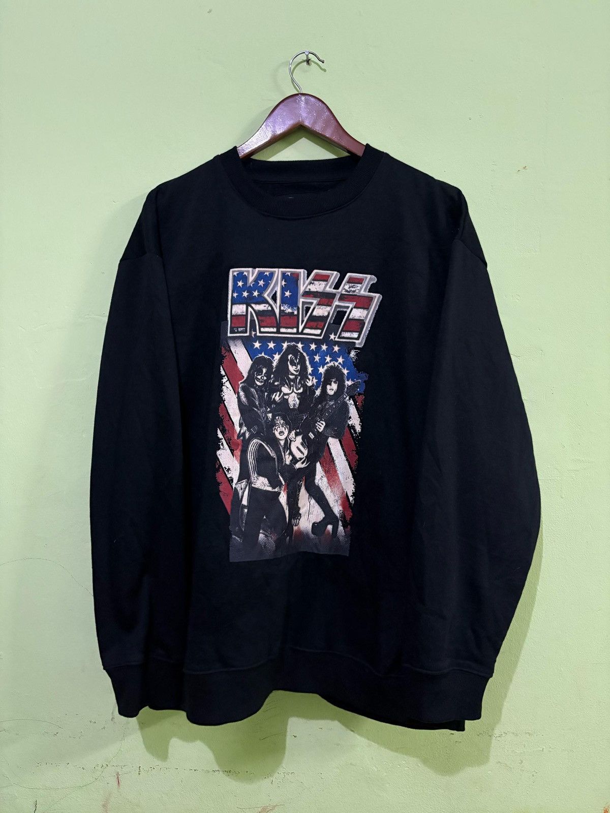 KISS Kiss band Sweatshirt American Flag Design Size US L / EU 52-54 / 3 - 1 Thumbnail