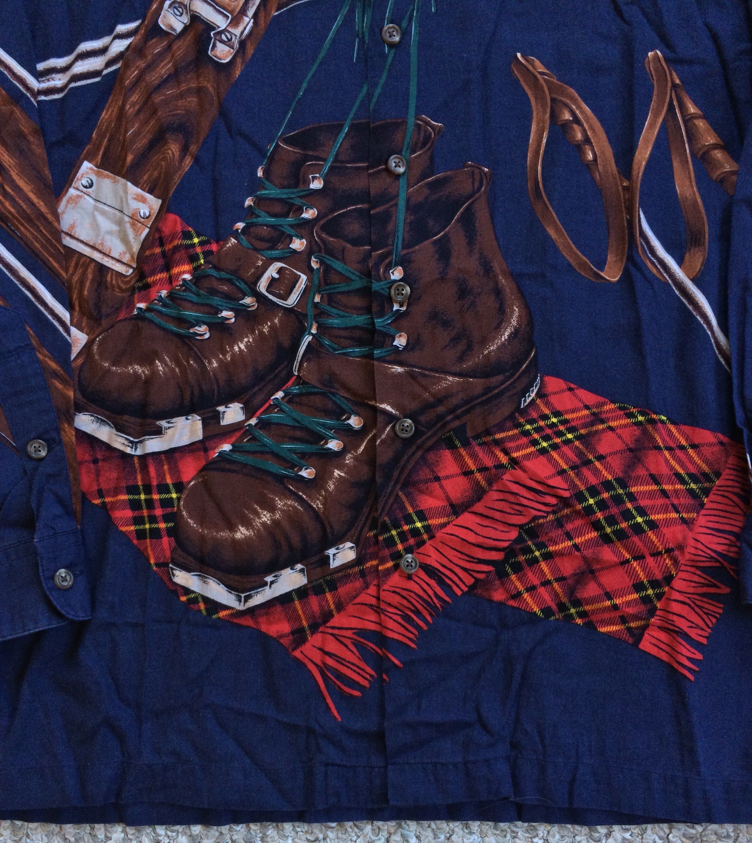 Polo Ralph Lauren Vintage 90s Polo Ralph Lauren Ski Boots Button Up Shirt Size US M / EU 48-50 / 2 - 3 Thumbnail