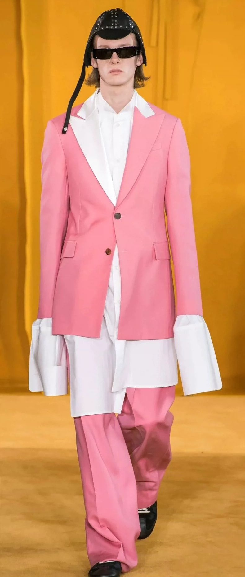 Loewe Loewe Runway Pink Silk Collar Blazer - dmc Size US M / EU 48-50 / 2 - 1 Thumbnail