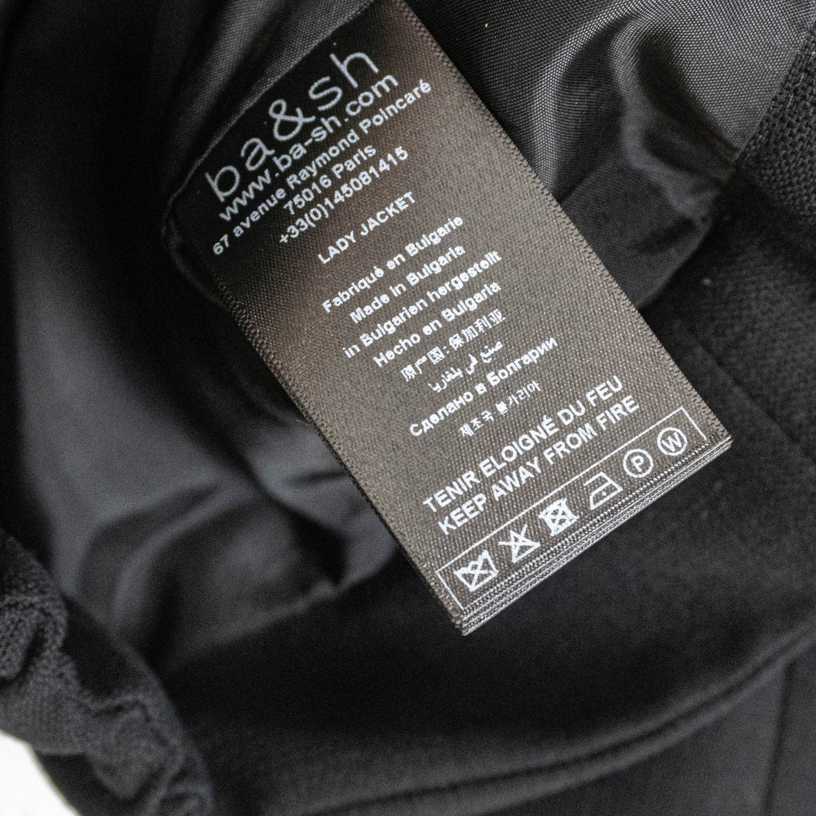 ba&sh BA&SH Cropped Wraparound Blazer Jacket in Black size Medium Size M / US 6-8 / IT 42-44 - 5 Thumbnail