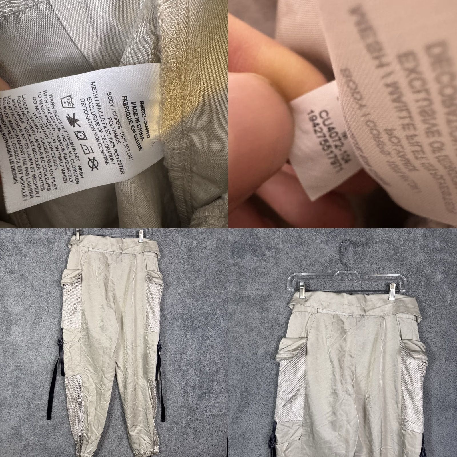 Jordan Brand VINTAGE Nike Air Jordan Utility Flight Pants Women's M Cargo Jogger Sweatpant CU4072 Size 32" / US 10 / IT 46 - 9 Thumbnail