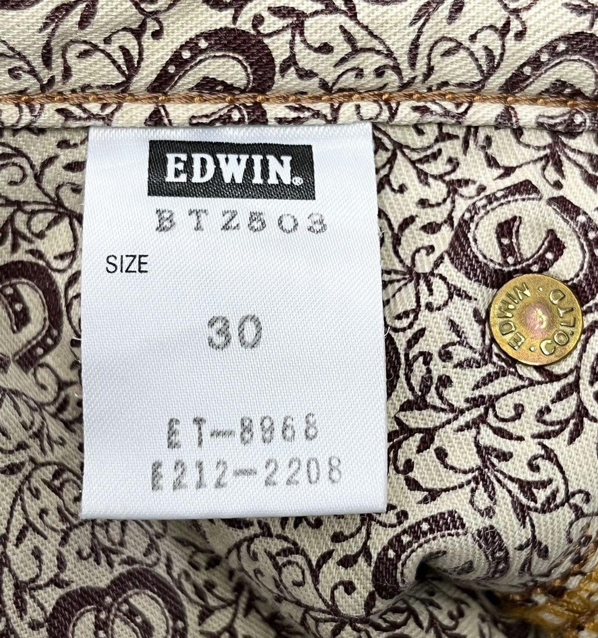 Edwin 🔥FYE🔥EDWIN Seditionaries Mud Max Brown Bleach Wash Denim Size US 30 / EU 46 - 14 Thumbnail