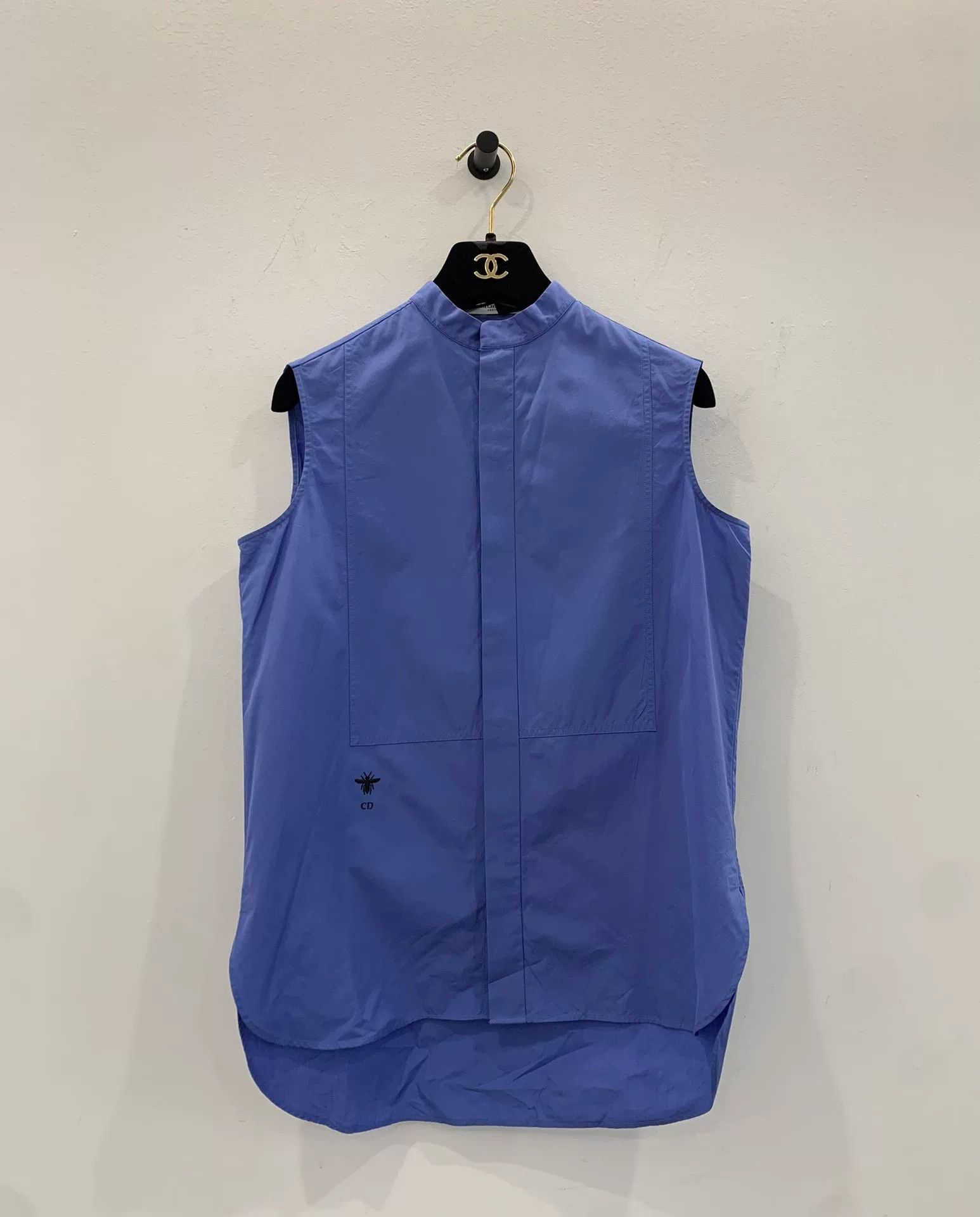 Dior Dior Black Bee Sleeveless Blue Shirt Size XS / US 0-2 / IT 36-38 - 1 Thumbnail