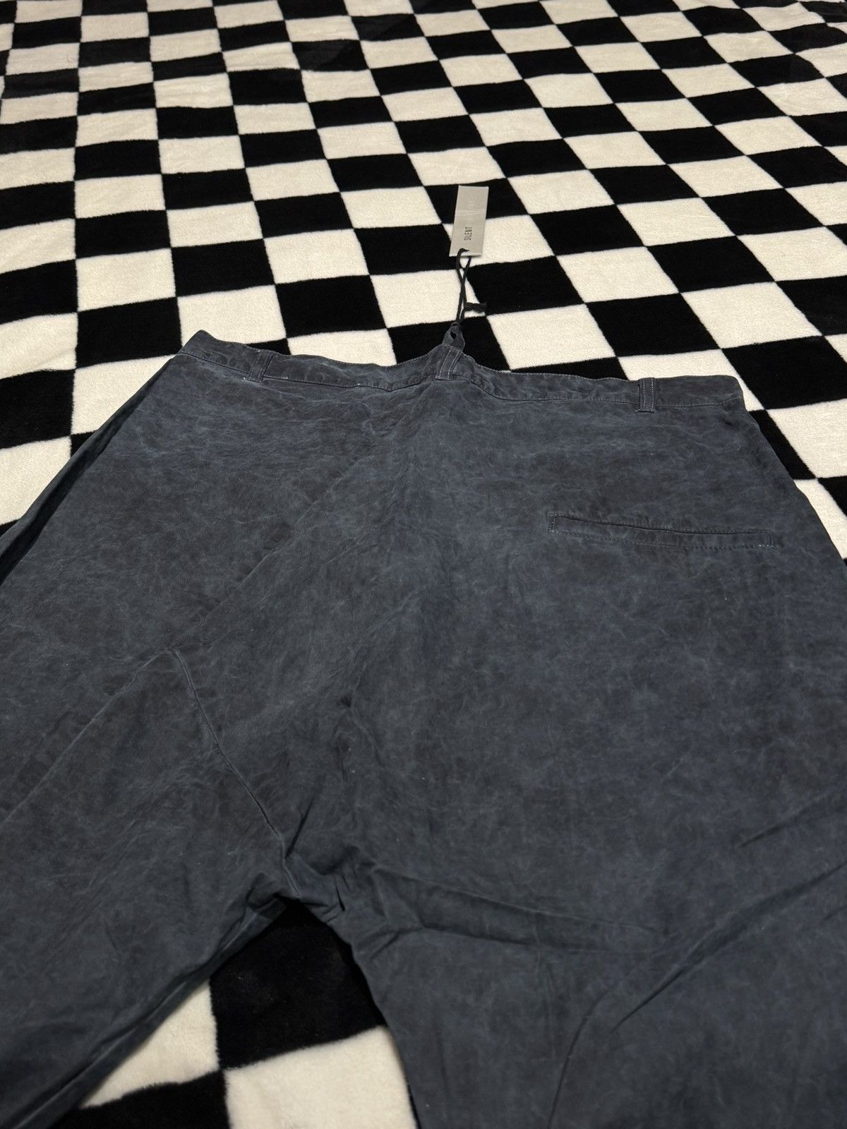 Silent By Damir Doma $356 NEW GRUNGE DROP CROTCH MARBLE HIDDEN PLEAT TROUSERS Size US 34 / EU 50 - 4 Thumbnail
