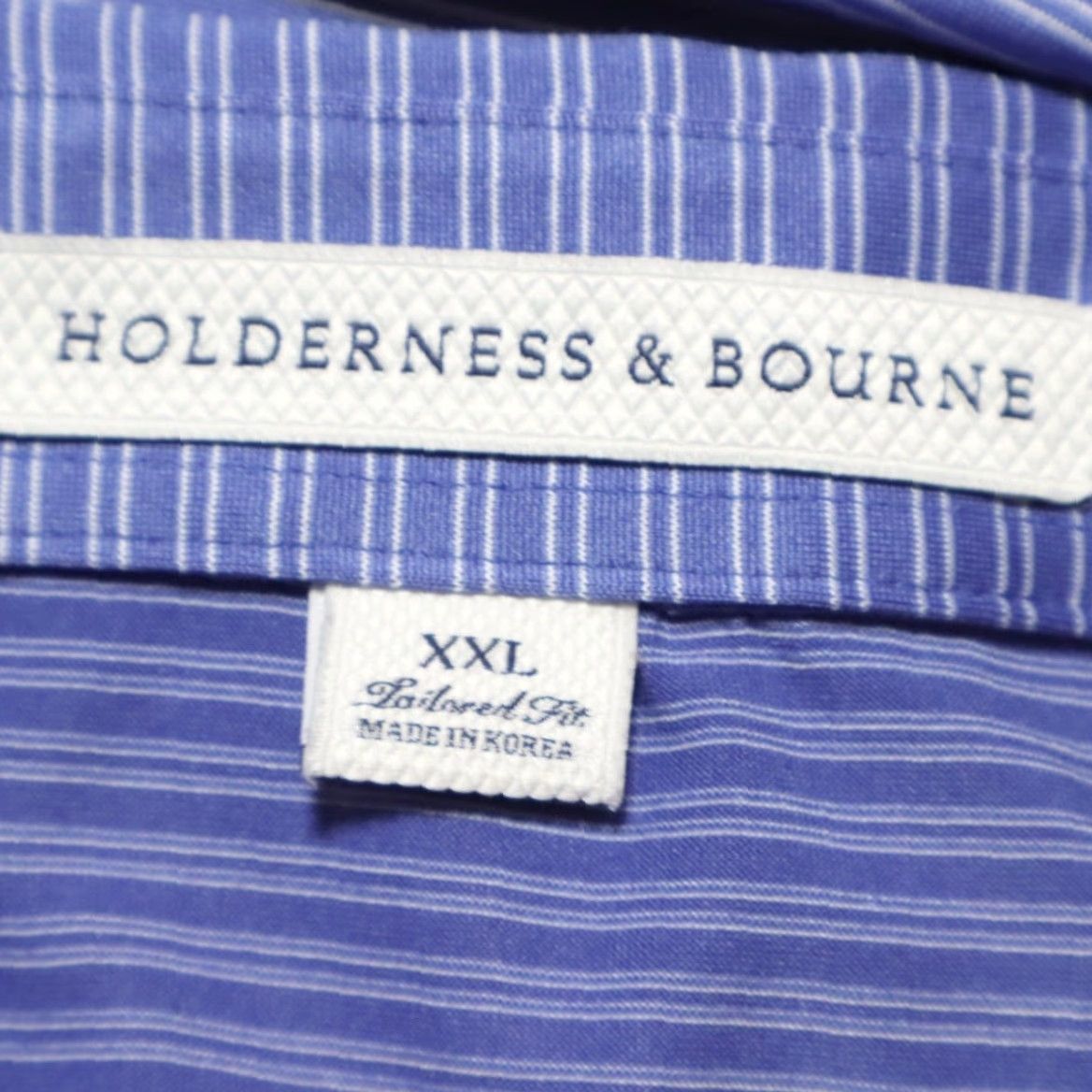 Vintage Holderness & Bourne The Campbell Striped Polo Shirt Amparo Men's 2XL Size US XXL / EU 58 / 5 - 5 Thumbnail