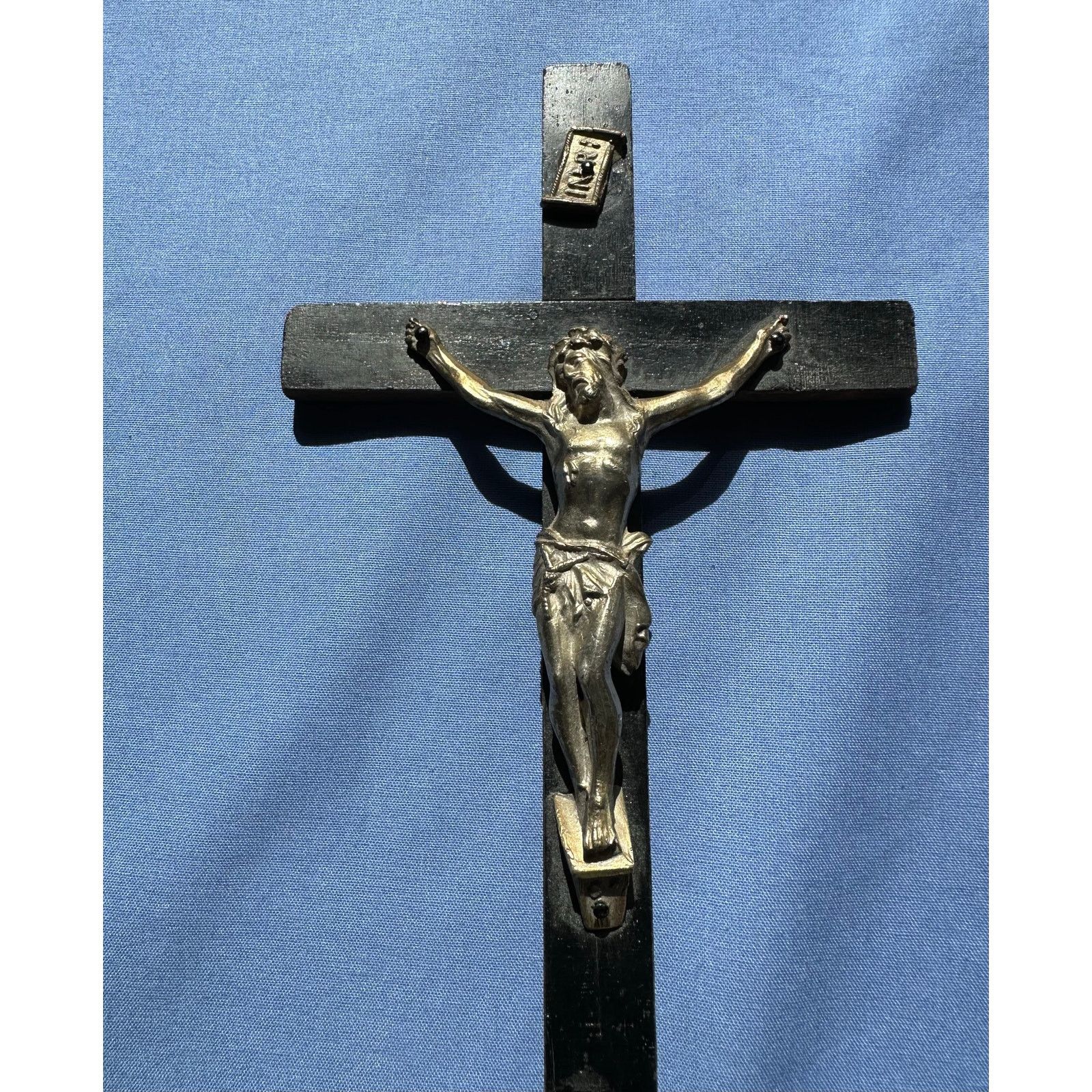 Other Vintage Wood Metal Cross Crucifixion of Jesus Christ Size ONE SIZE - 1 Thumbnail