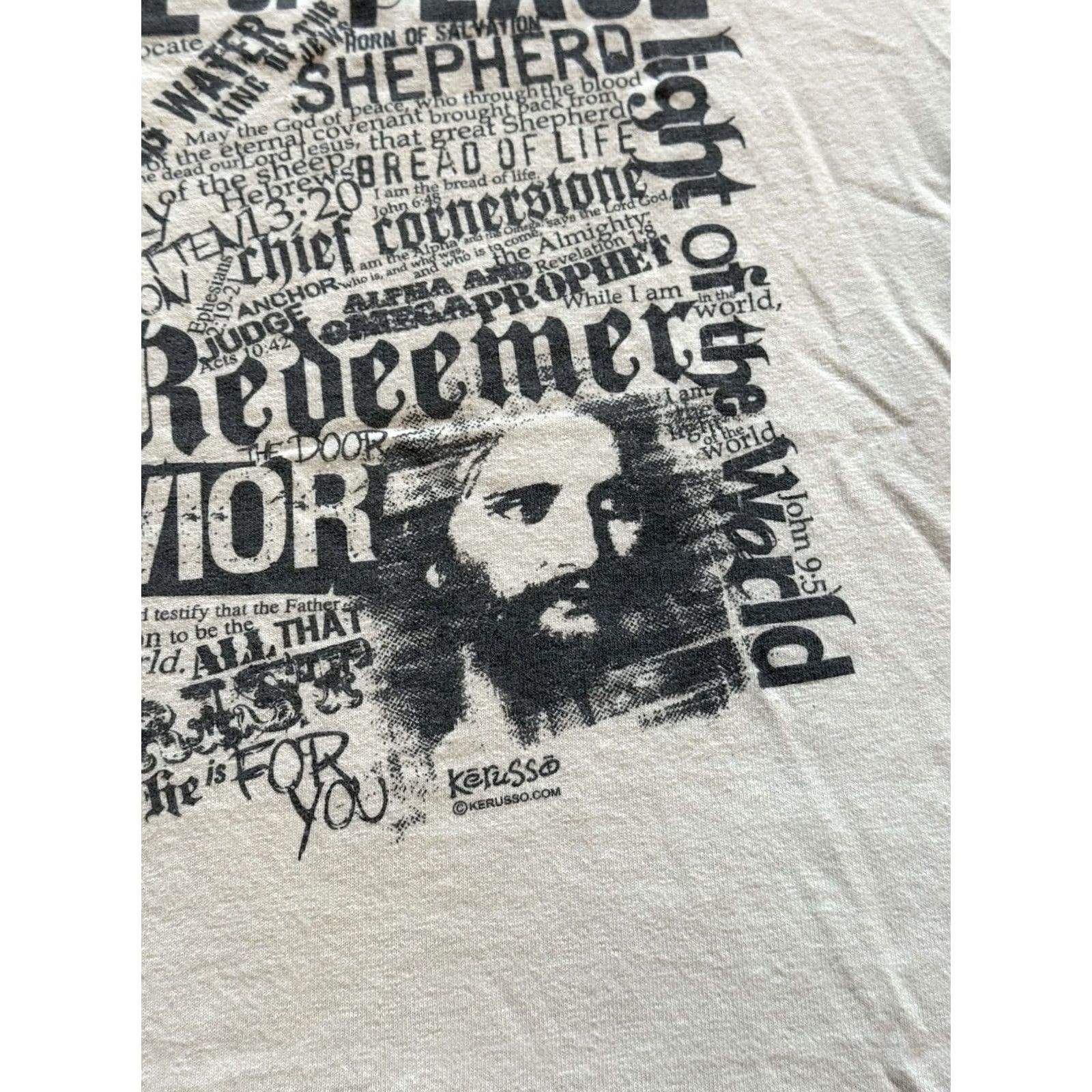 Vintage VINTAGE All That Christ Is Jesus Tee Sz M Kerusso Hardcore Punk Metal Rock White Size US M / EU 48-50 / 2 - 3 Thumbnail