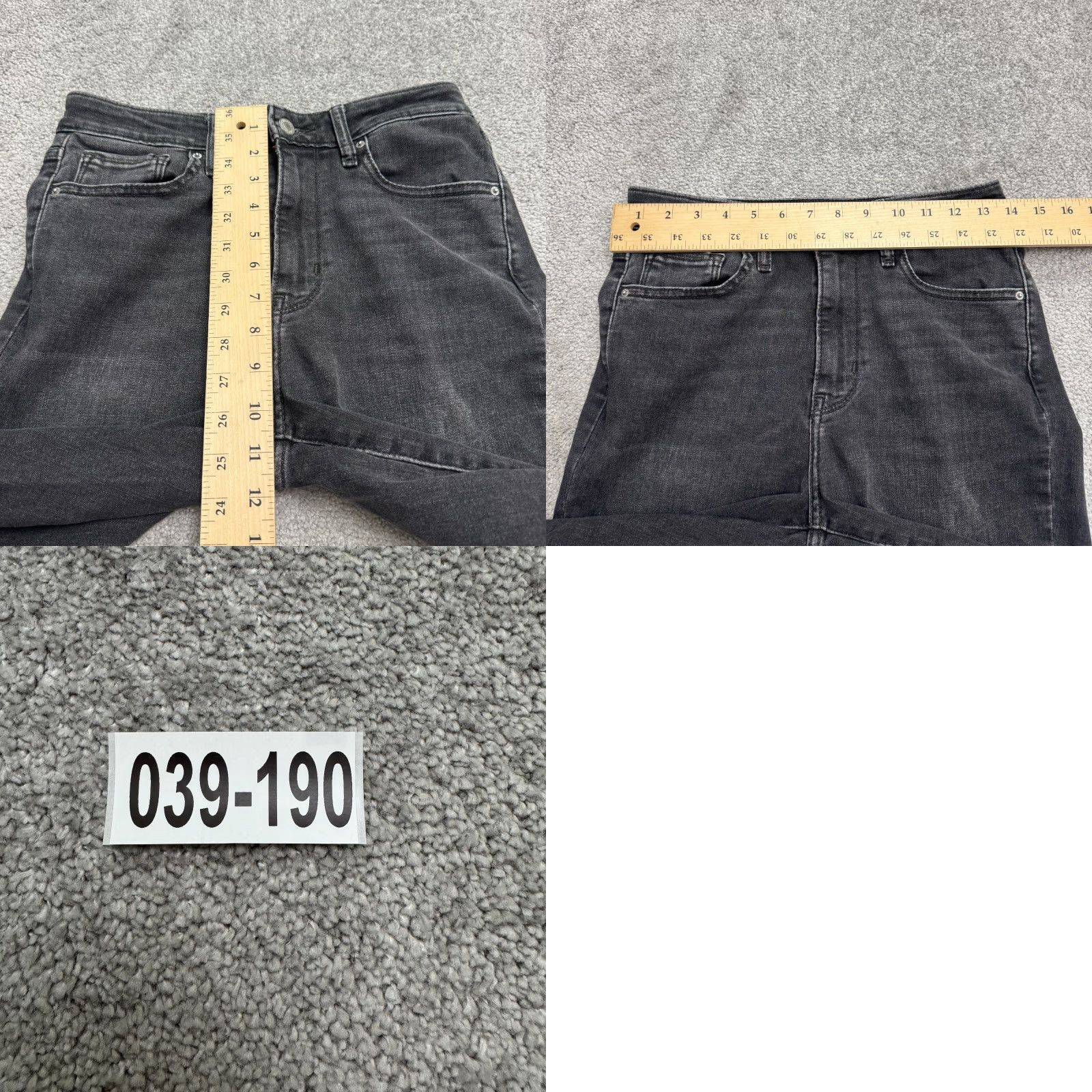 Levi's Levi's 712 High Rise Skinny Denim Jeans Womens 28x30 Black Washed Casual Stretch Size 28" / US 6 / IT 42 - 10 Thumbnail