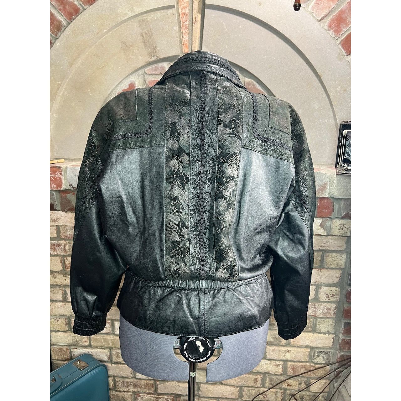 Other badlands leather jacket geometric dolman sleeve 1990s black Size US M / EU 48-50 / 2 - 3 Thumbnail