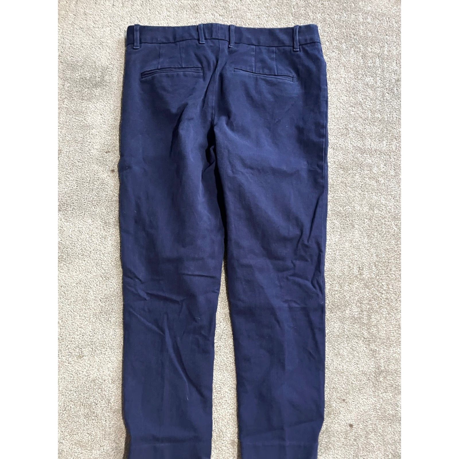 Gap Gap Slim Cropped Stretch Pants Women 32x24 Navy Blue Pockets Size 6R Size 28" / US 6 / IT 42 - 4 Thumbnail