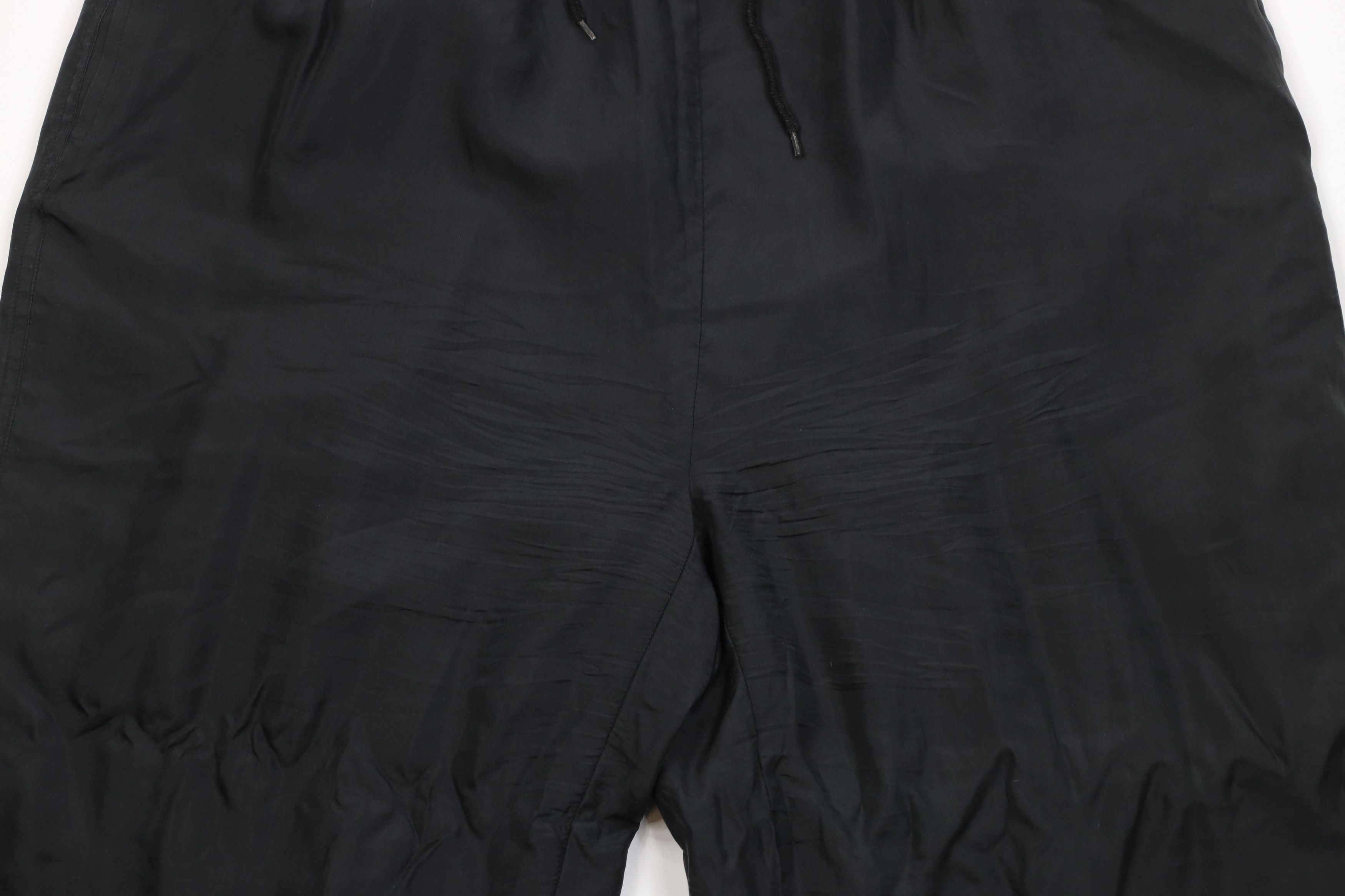Vintage Vintage 90s Streetwear Blank Lightweight Silk Pants Black Size 32" / US 10 / IT 46 - 3 Thumbnail