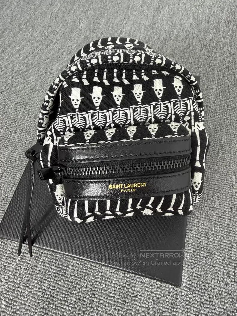 Saint Laurent Paris Saint Laurent Paris Mini Skull Double Shoulder Bag Keychai Size ONE SIZE - 1 Thumbnail