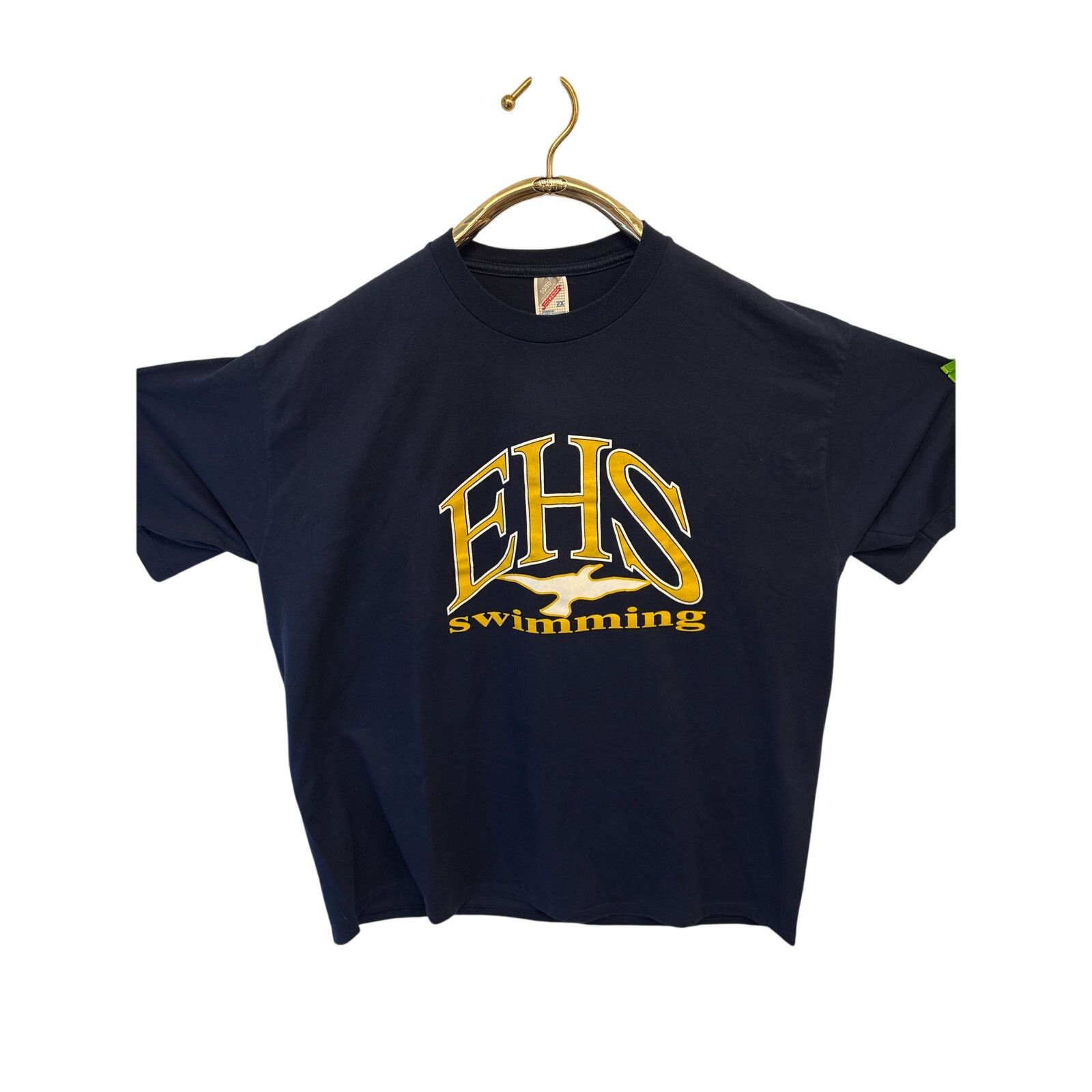 Jerzees Vintage 90s Jerzees EHS Swimming T-Shirt - Size 2XL Size US XXL / EU 58 / 5 - 2 Thumbnail