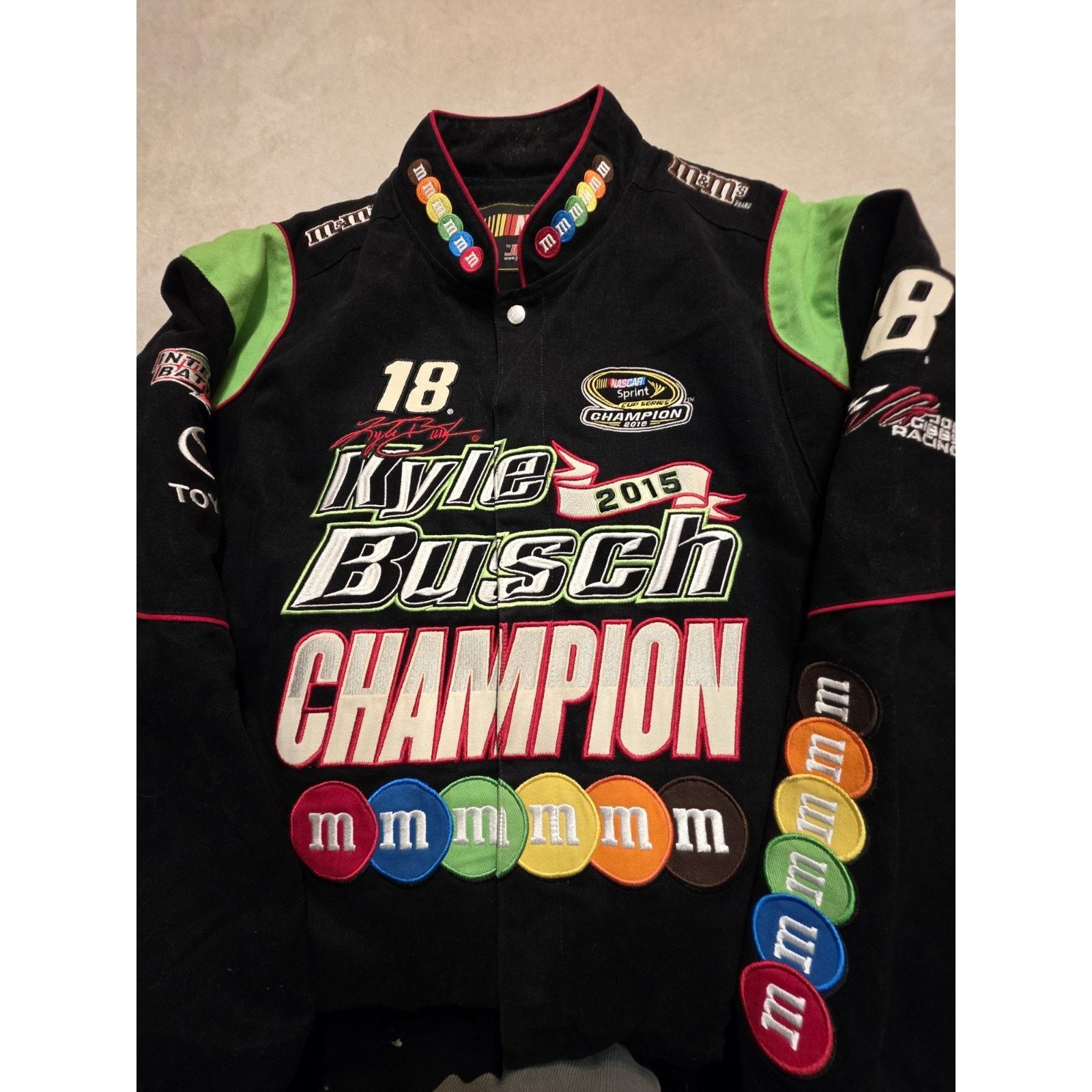 Champion Vintage Nascar Racing 2015 Kyle Busch Champion M&M's Candy Size US XL / EU 56 / 4 - 4 Thumbnail