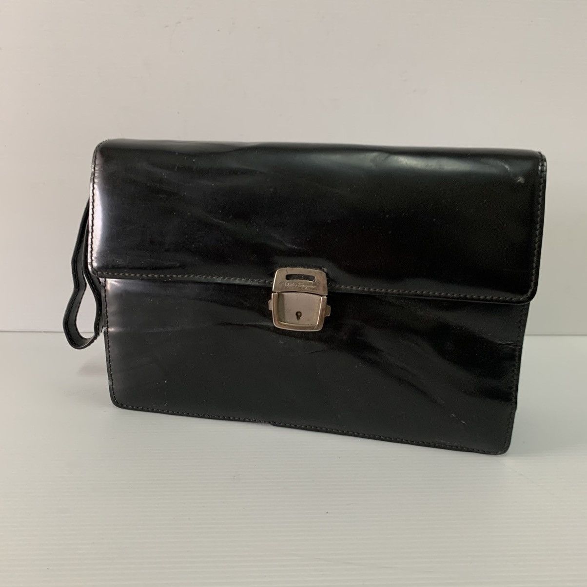 Salvatore Ferragamo Salvatore Ferragamo Leather Clutch Bag Size ONE SIZE - 2 Thumbnail