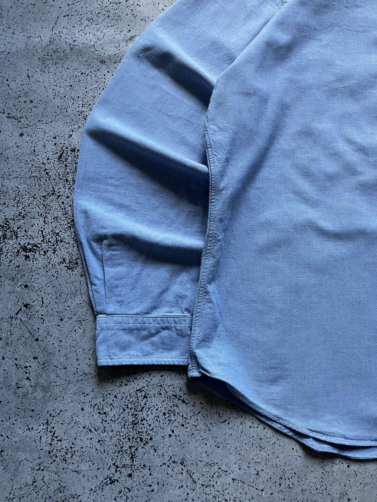 Vintage Vintage Polo Ralph Lauren Blue Long Sleeve Button Up Shirt Size US XL / EU 56 / 4 - 4 Thumbnail