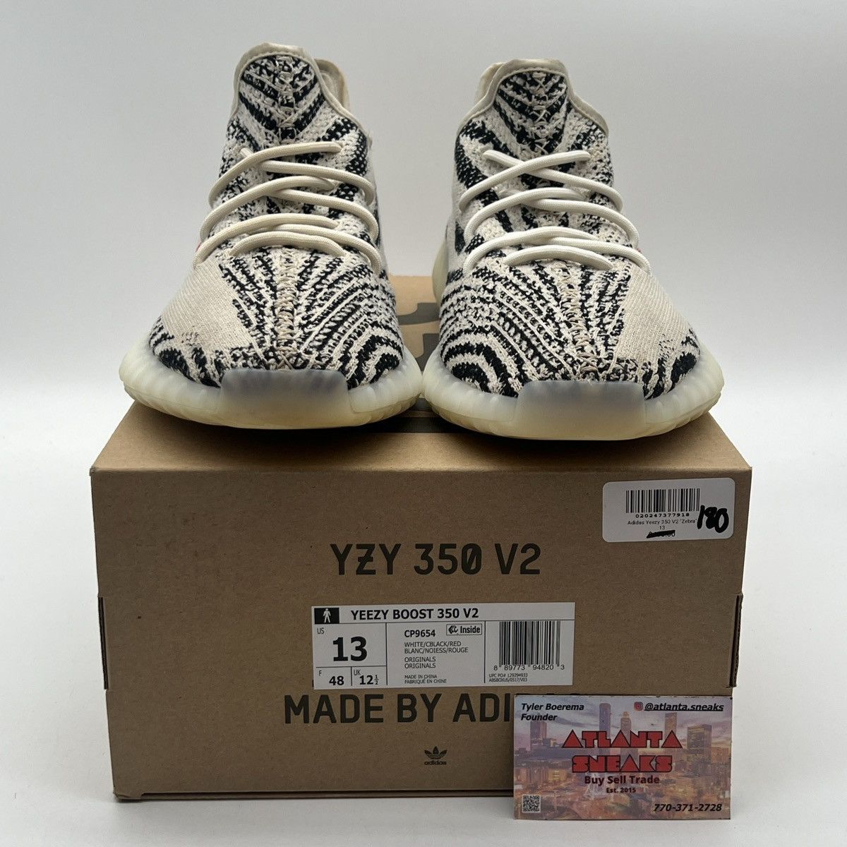 Adidas Yeezy boost 350 zebra Size US 13 / EU 46 - 2 Thumbnail