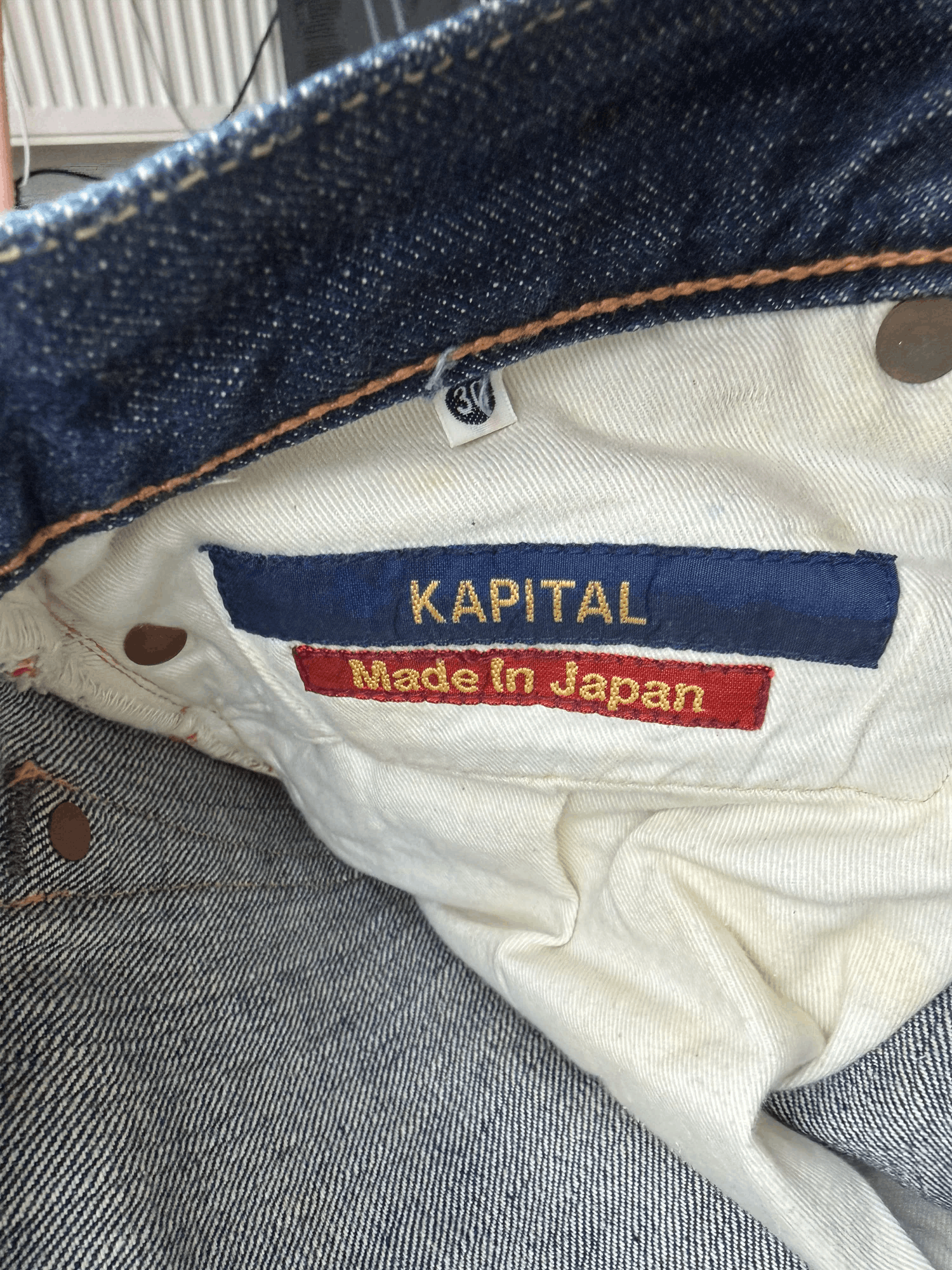 Kapital x Levi's Red Striped Denim Jeans Size US 30 / EU 46 - 7 Thumbnail