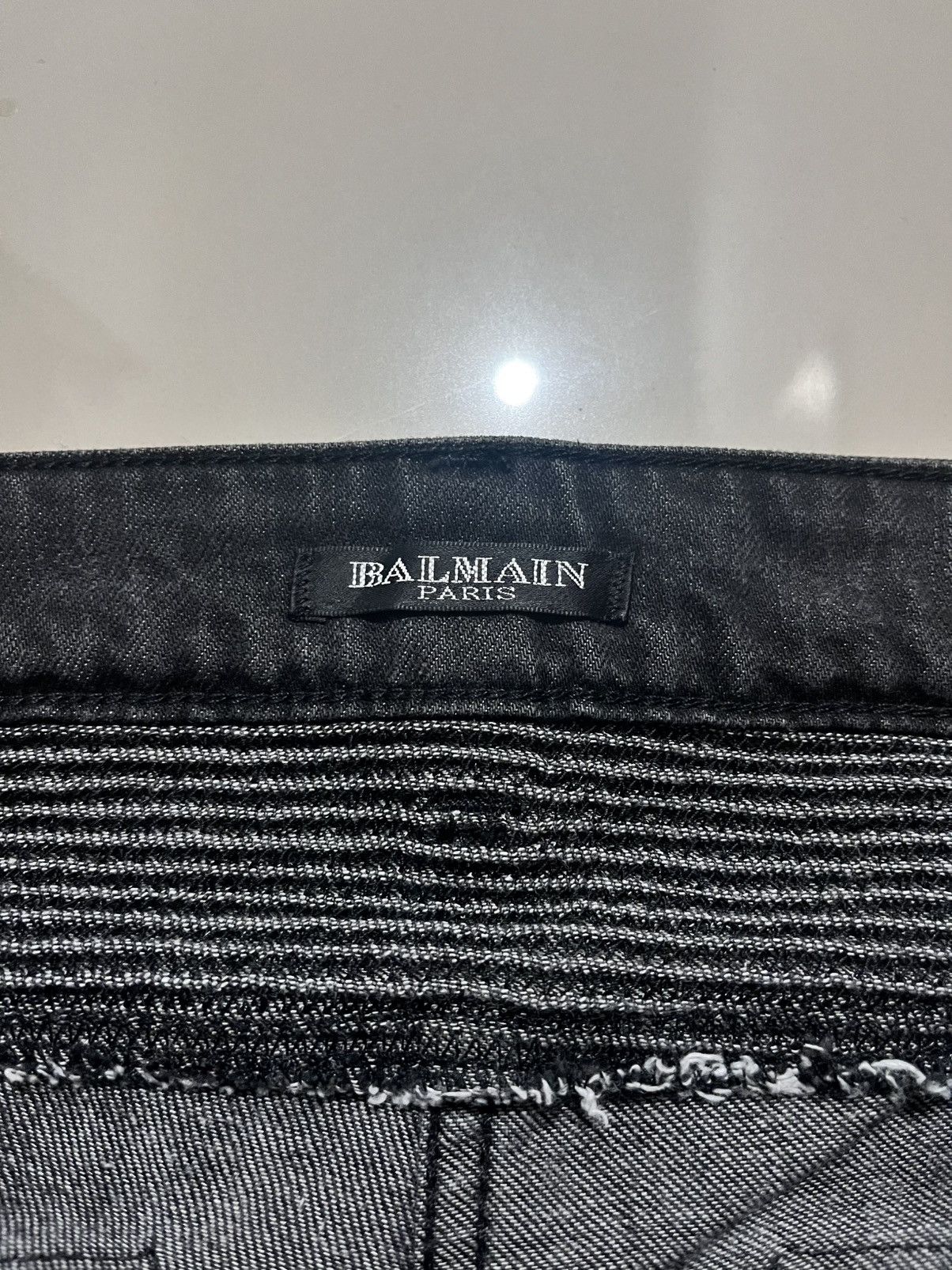 Balmain SS2011 BALMAIN BY DECARNIN SAFETY PIN ZIP BIKER JEANS Size US 30 / EU 46 - 6 Thumbnail