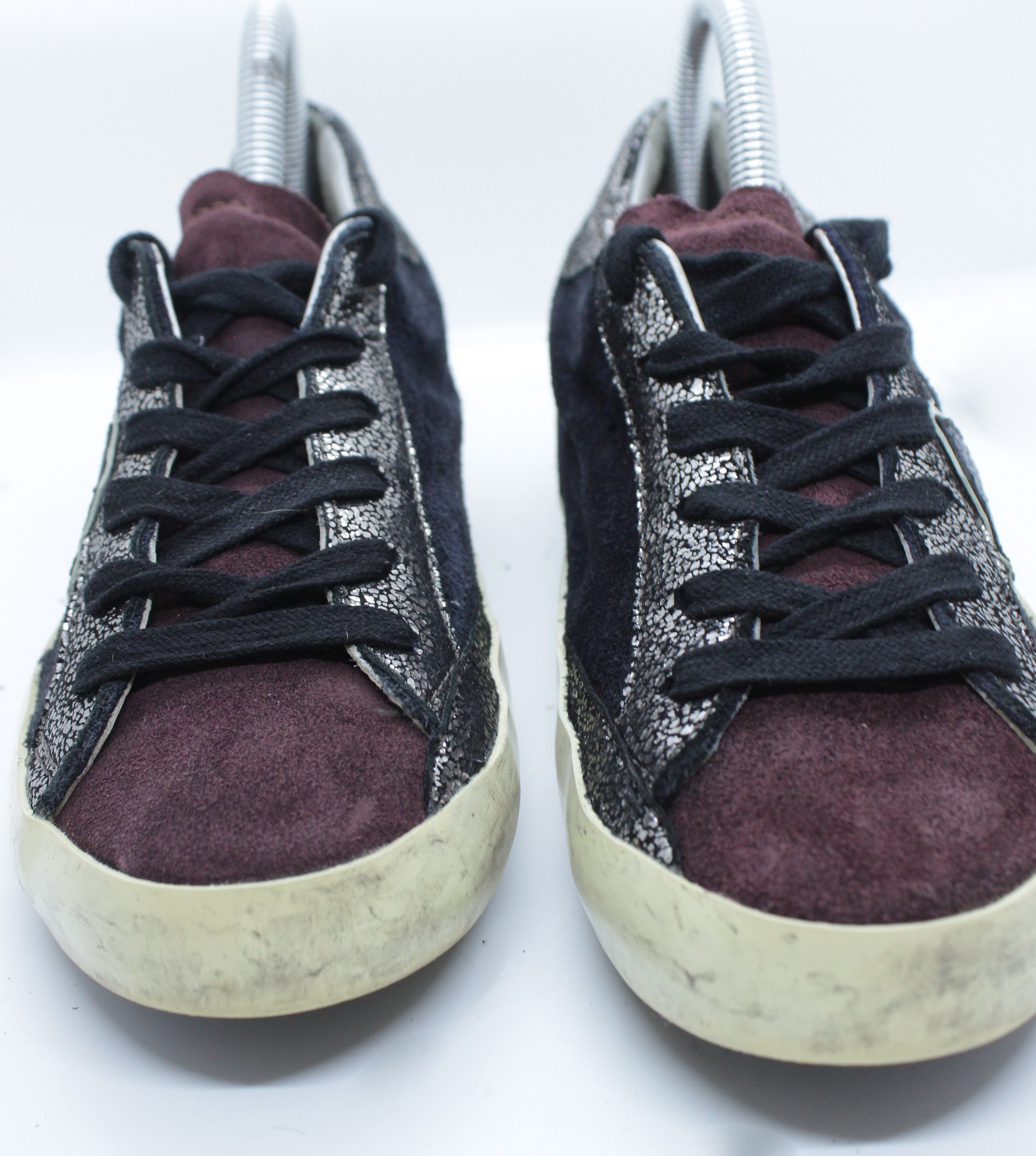 Philippe Model PRSX Grunge Shine Suede Sneakers Size US 7 / IT 37 - 4 Thumbnail